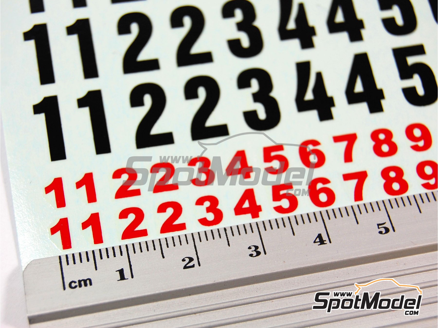 Image 8: Numeros | Calcas de agua en escala 1/24 fabricado por Reji Model (ref. REJI-016, tambien 016)