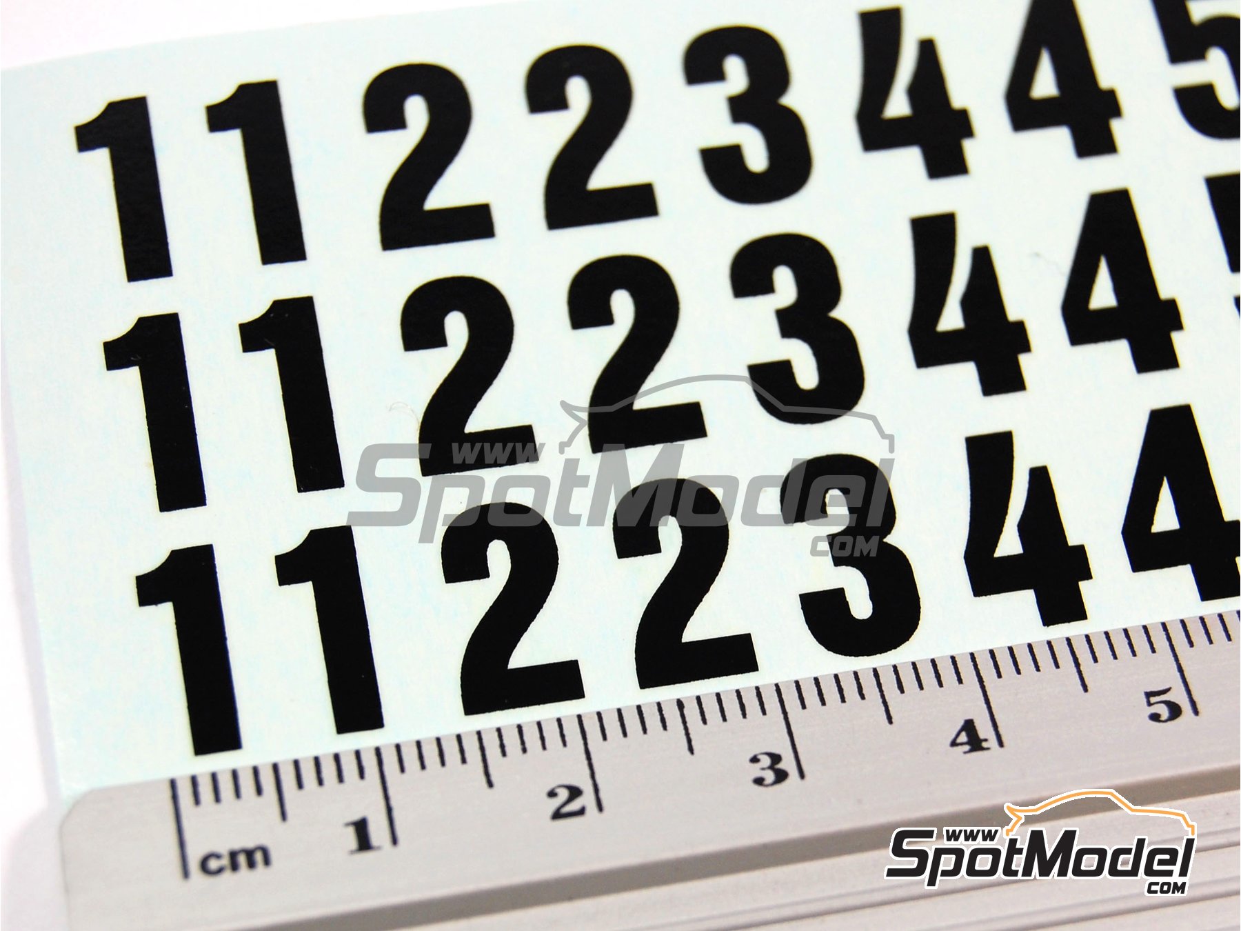 Image 9: Numeros | Calcas de agua en escala 1/24 fabricado por Reji Model (ref. REJI-016, tambien 016)