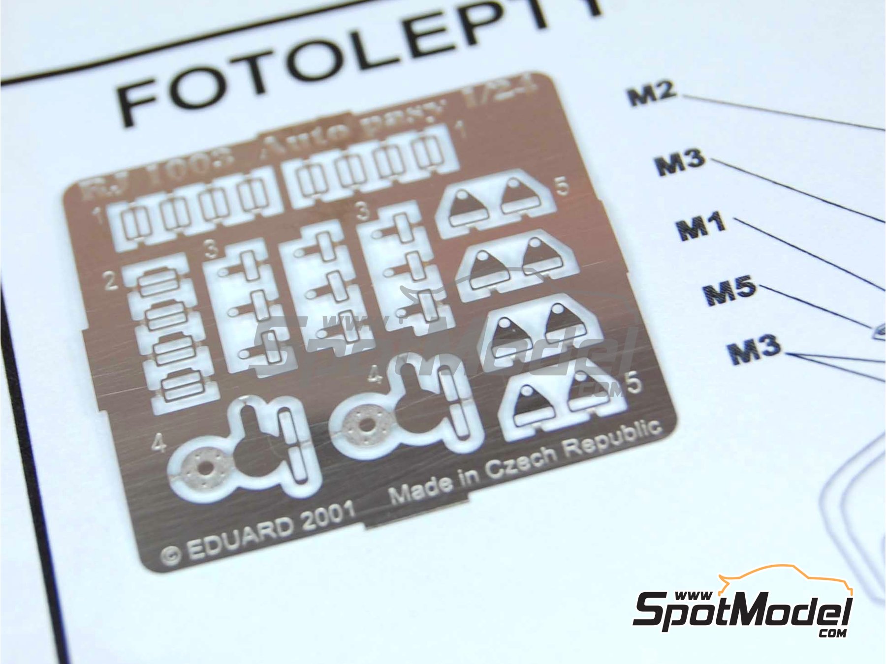 Image 4: OMP Sport for GT cars | Seat in 1/24 scale manufactured by Reji Model (ref.&nbsp;REJI-037, also 037)