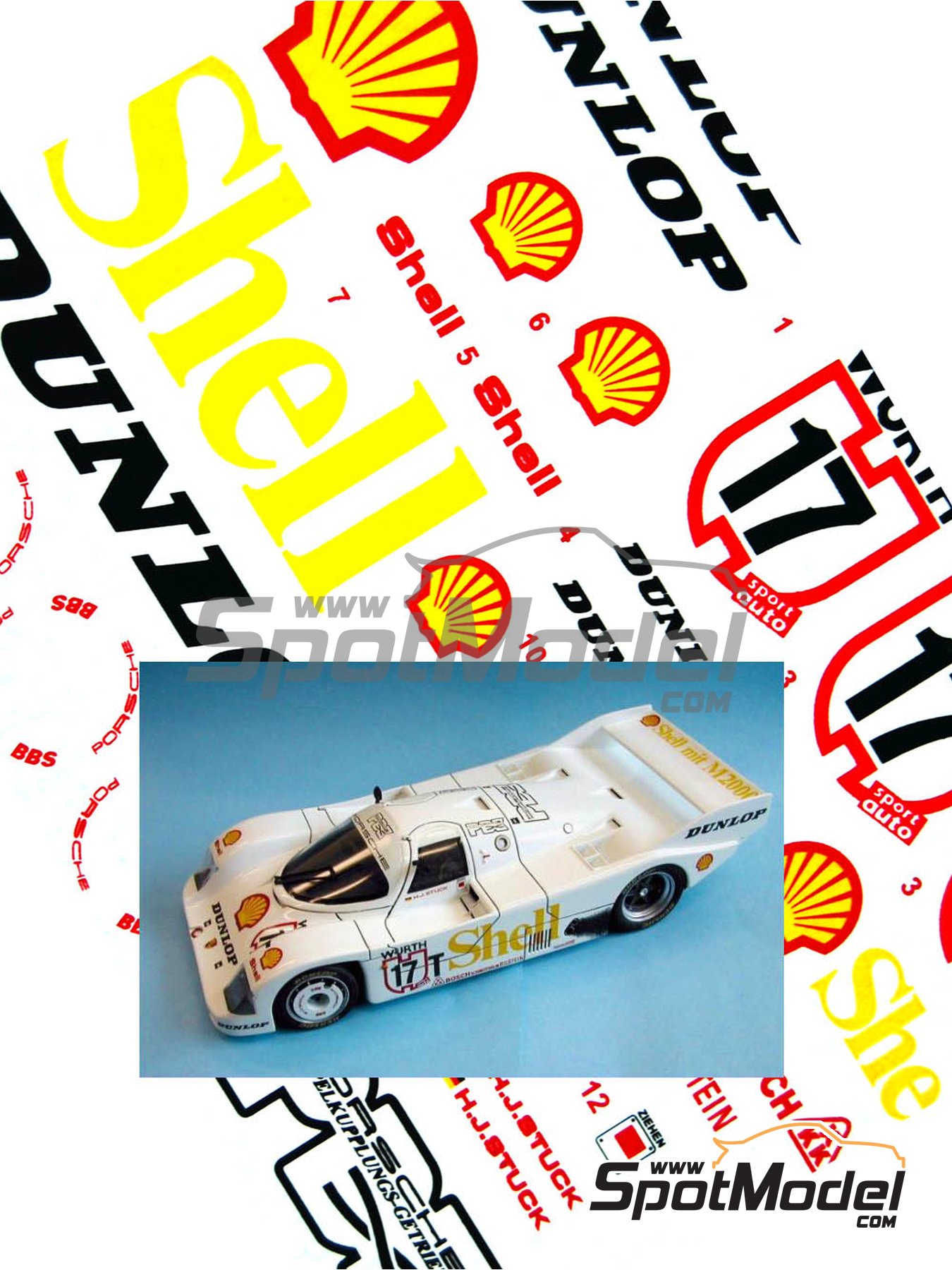 #3 ROTHMANS Porsche 962 1987 1/24th 1/25th Scale Decals 
