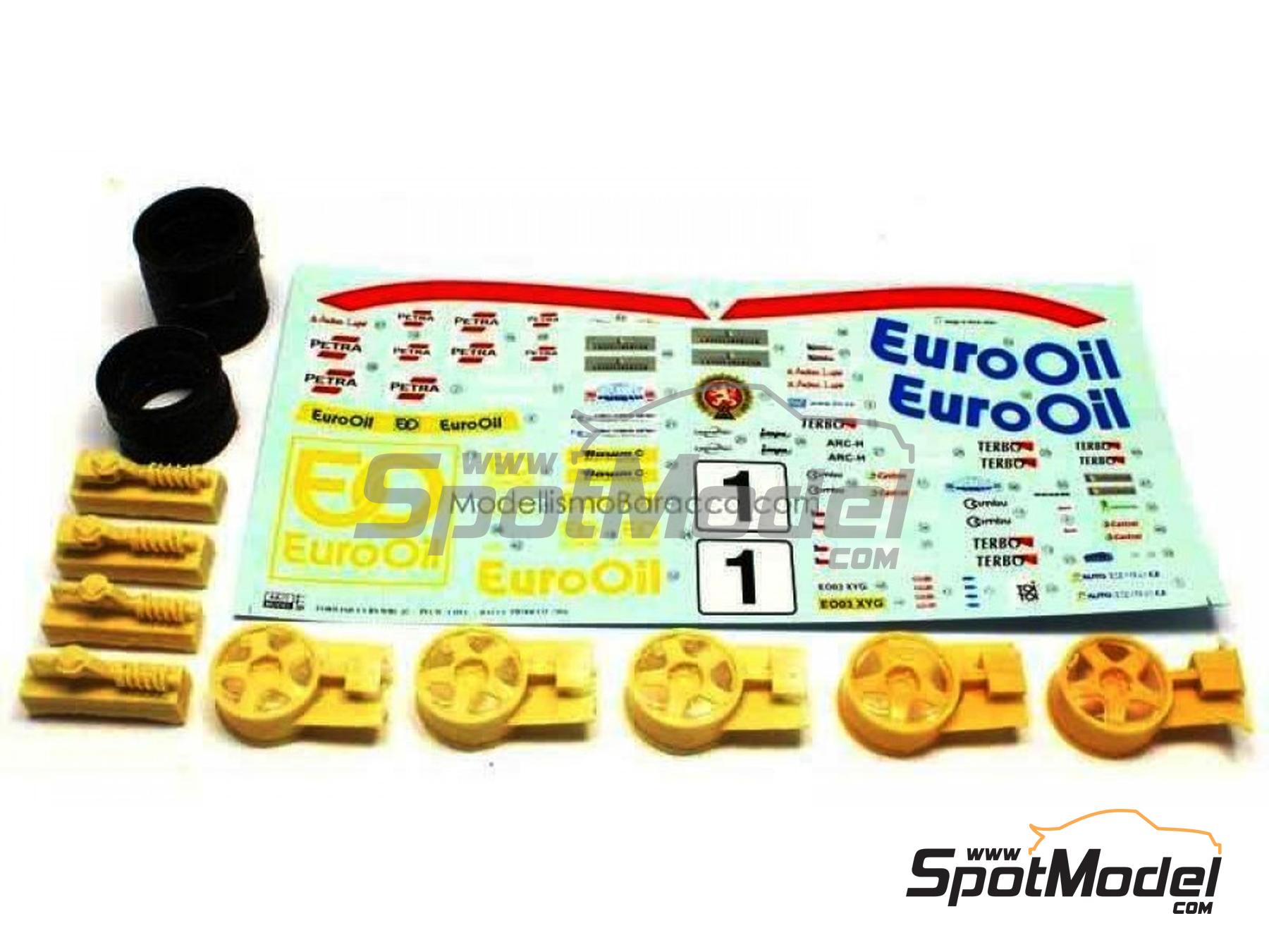 Image 4: Ford Focus WRC 03 patrocinado por Euro Oil - Rally Pr&iacute;bram 2004 | Decoraci&oacute;n en escala&nbsp;1/24 fabricado por Reji Model (ref.&nbsp;REJI-077, tambien 077)