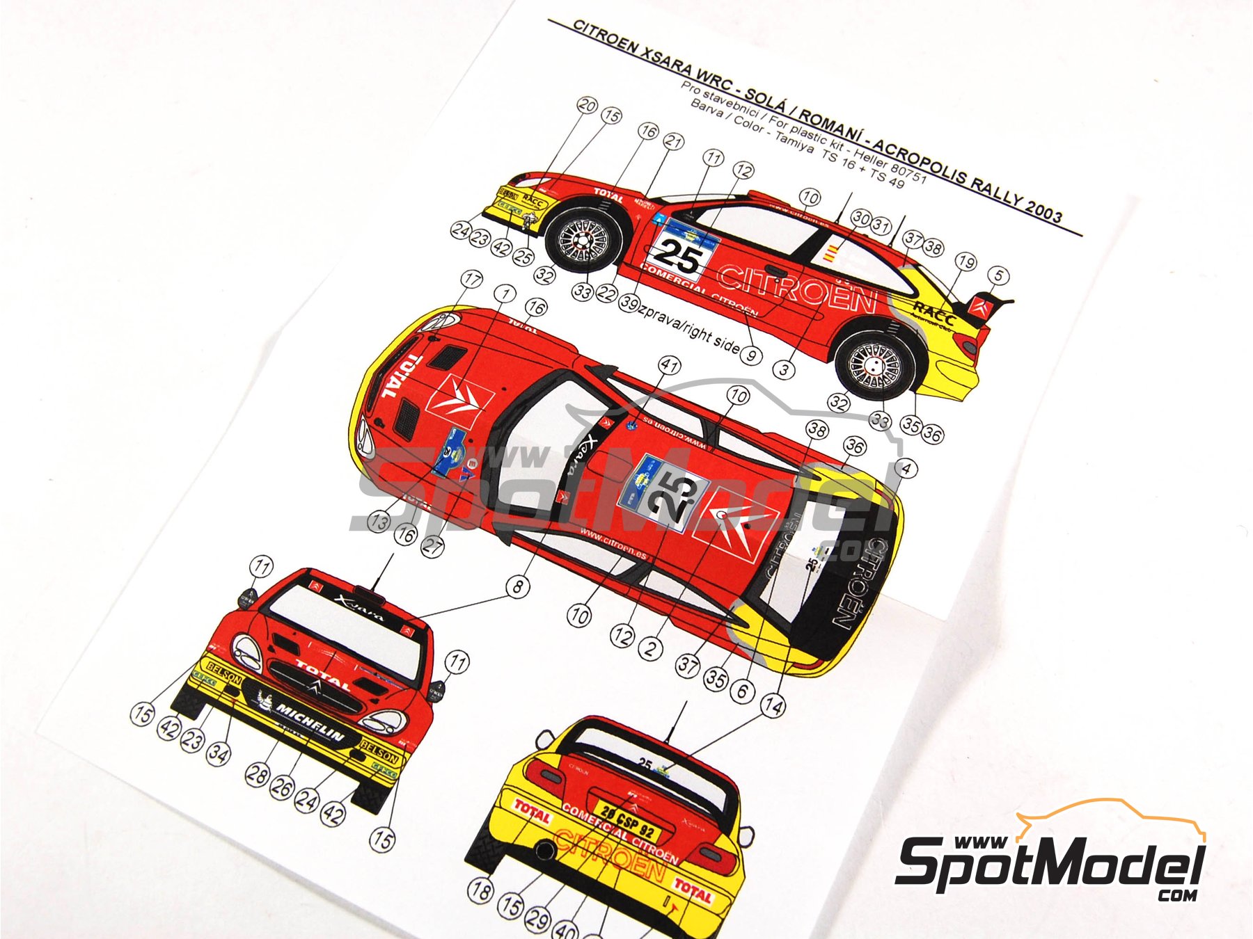 Image 4: Citroen Xsara WRC - Acropolis Rally 2003 | Marking / livery in 1/24 scale manufactured by Reji Model (ref.&nbsp;REJI-080, also 080)