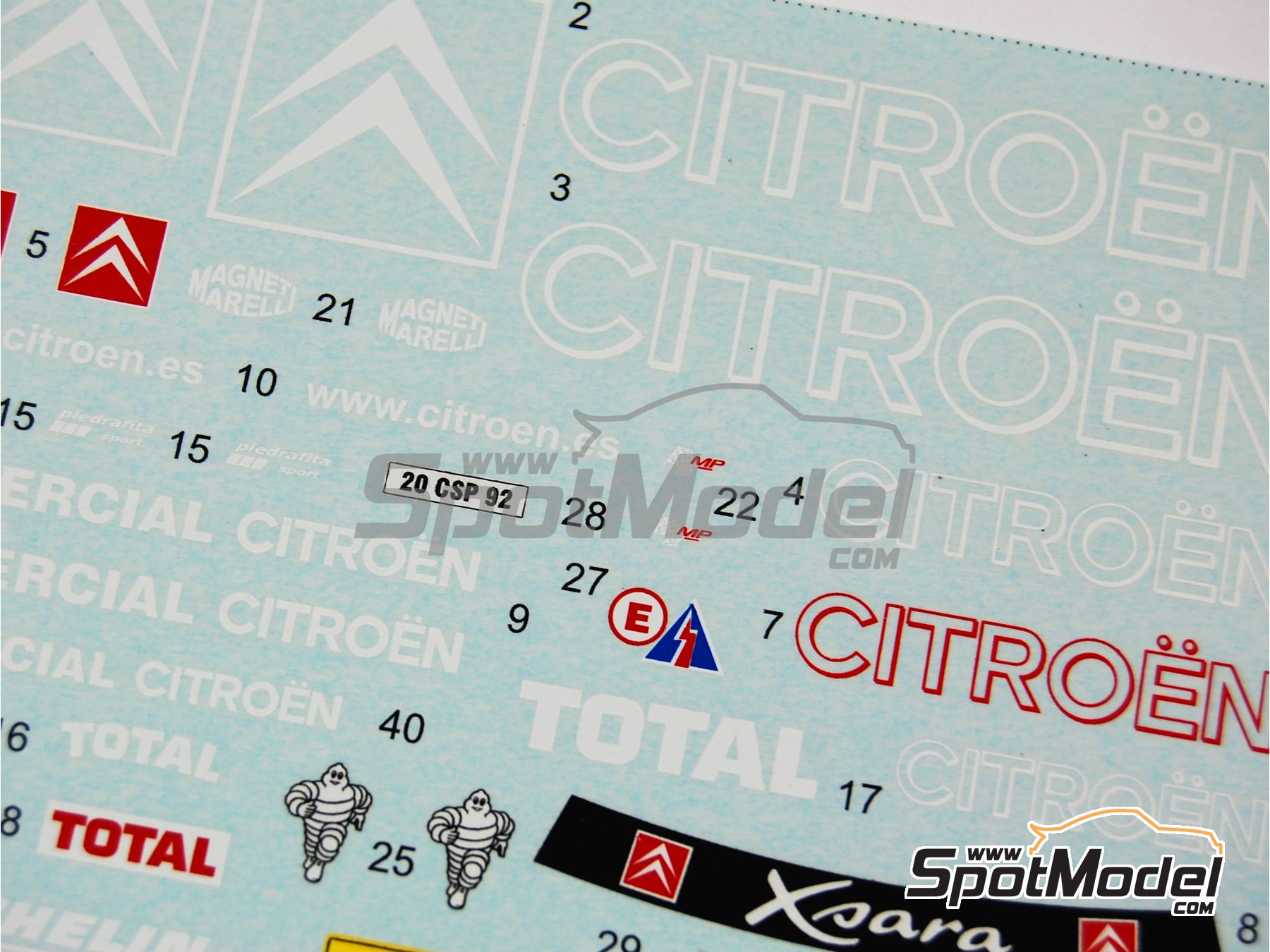 Image 10: Citroen Xsara WRC - Acropolis Rally 2003 | Marking / livery in 1/24 scale manufactured by Reji Model (ref.&nbsp;REJI-080, also 080)