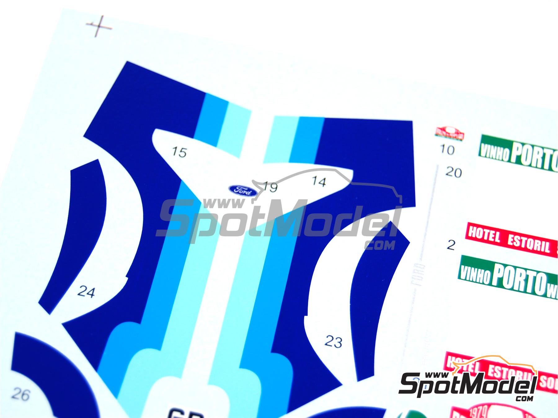 Image 9: Ford Escort Mk. II RS 1800 sponsored by Castrol - Portugal Rally - Vinho do Porto 1979 | Marking / livery in 1/24 scale manufactured by Reji Model (ref.&nbsp;REJI-081, also 081)