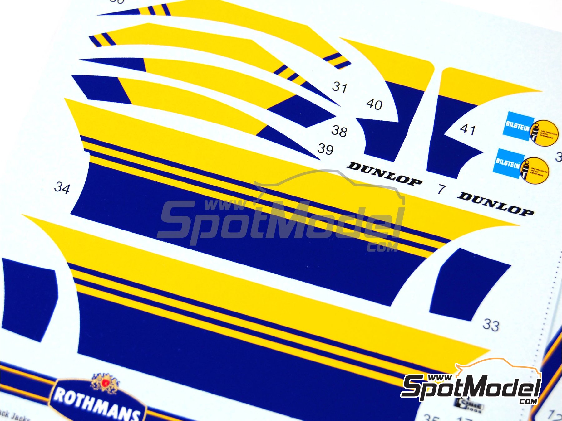 Image 9: Ford Escort Mk. II RS 1800 sponsored by Rothmans - Portugal Rally - Vinho do Porto 1979 | Marking / livery in 1/24 scale manufactured by Reji Model (ref.&nbsp;REJI-082, also 082)