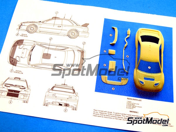 Image 8: Subaru Impreza WRC sponsored by Activa - Sezoens Rally Belgium 2003 | Marking / livery in 1/24 scale manufactured by Reji Model (ref.&nbsp;REJI-099, also 099)