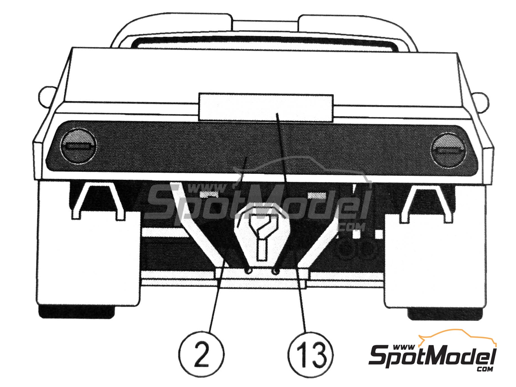 Image 8: Lancia 037 Rally | Detail up set in 1/24 scale manufactured by Reji Model (ref.&nbsp;REJI-1004, also 1004)