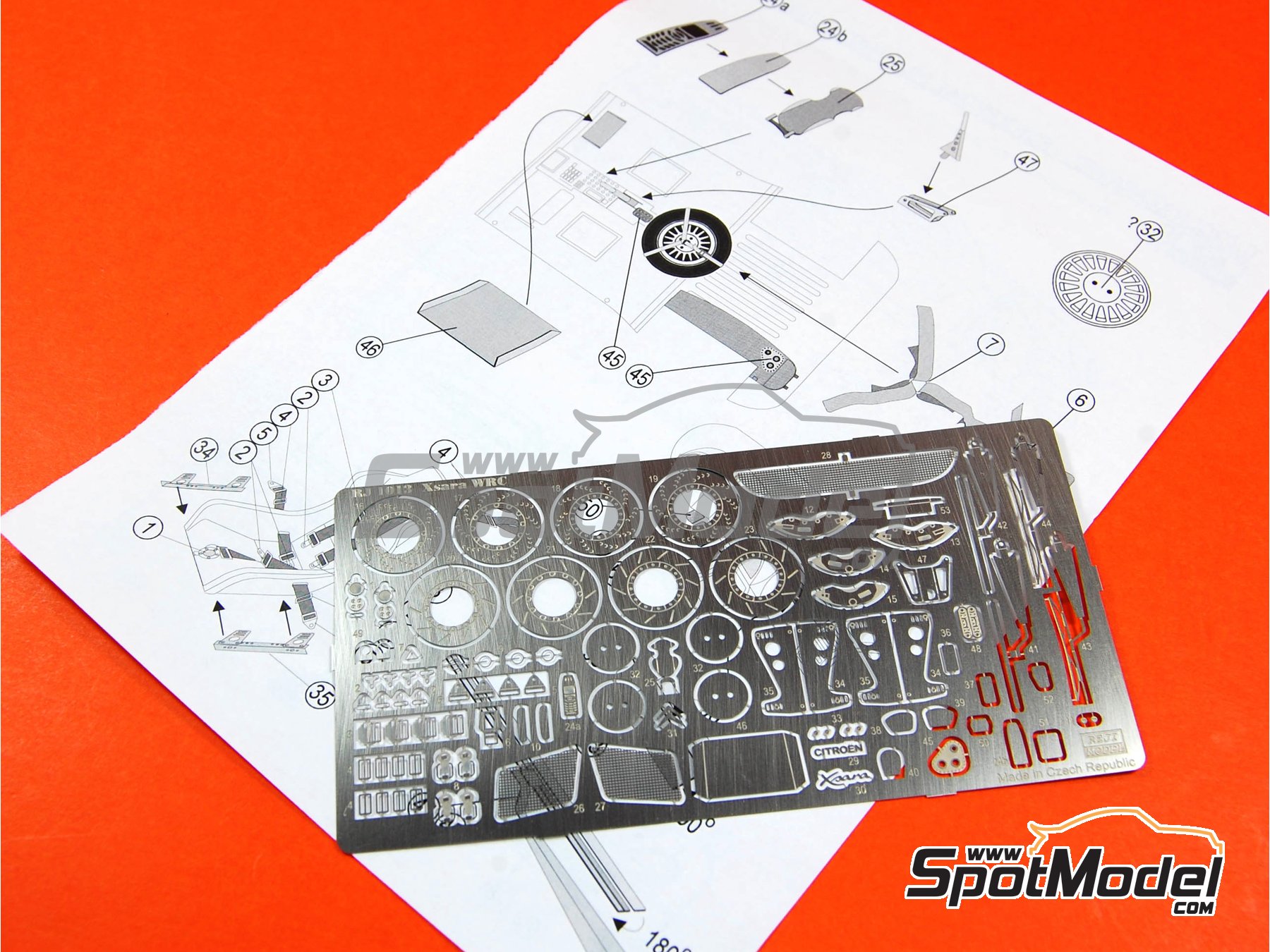 Image 3: Citroen Xsara WRC | Detail up set in 1/24 scale manufactured by Reji Model (ref.&nbsp;REJI-1013, also 1013)