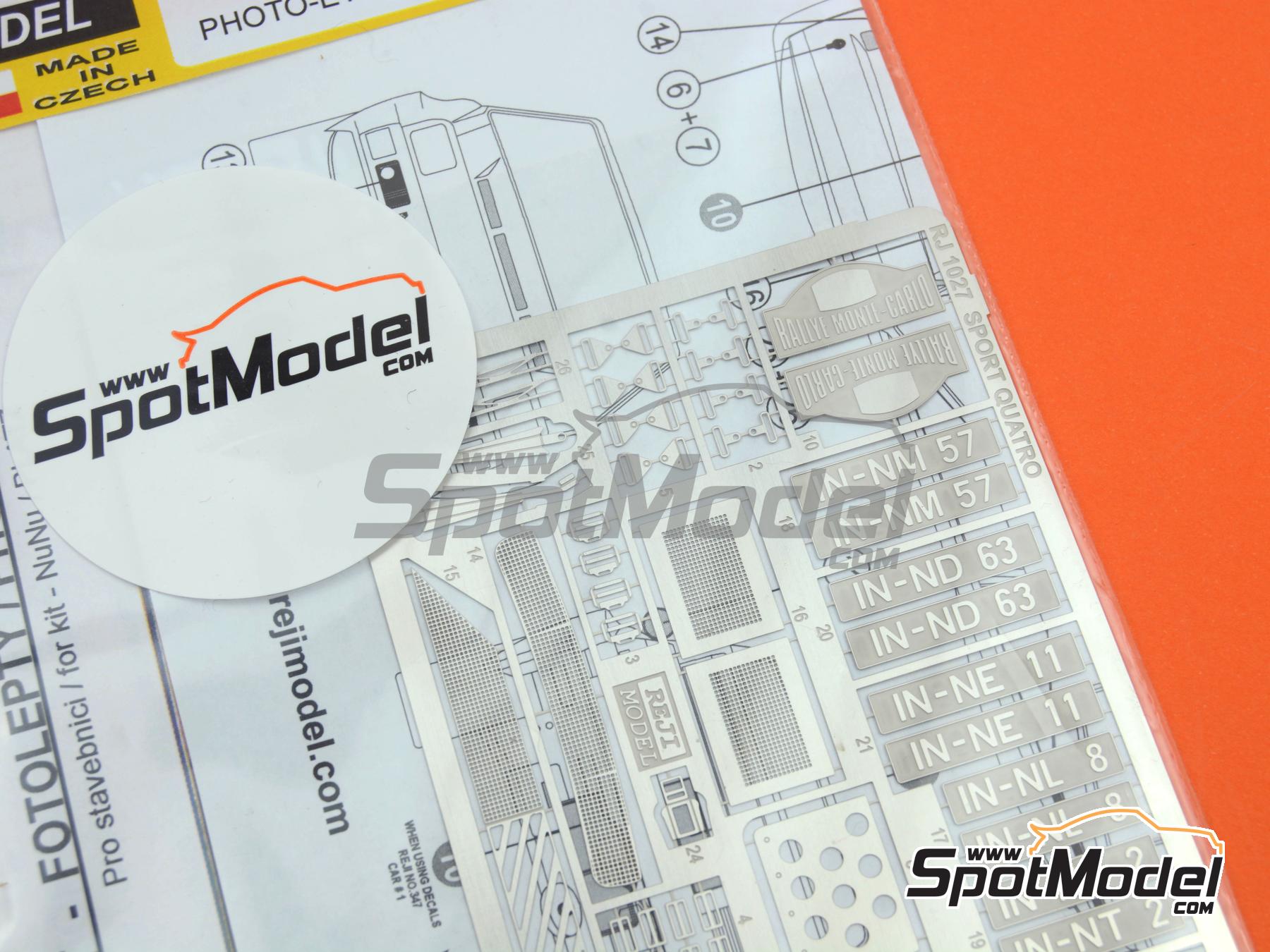 Image 3: Audi Sport Quattro S1 | Set de mejora y detallado en escala&nbsp;1/24 fabricado por Reji Model (ref.&nbsp;REJI-1027, tambien 1027)