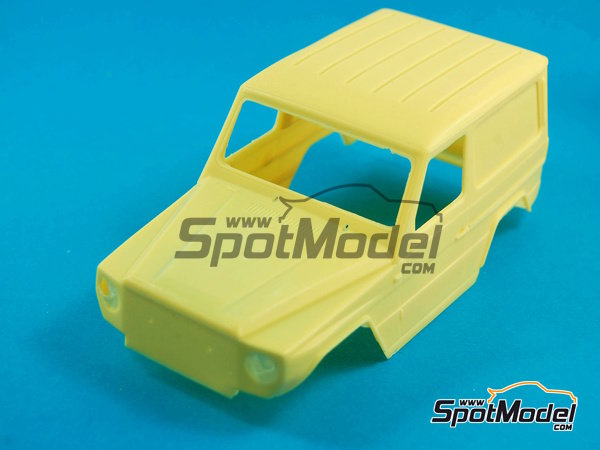 Image 7: Mercedes 230G patrocinado por Texaco, Havoline - Rally Paris Dakar 1982 | Decoraci&oacute;n en escala&nbsp;1/24 fabricado por Reji Model (ref.&nbsp;REJI-114, tambien 114)