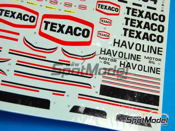 Image 11: Mercedes 230G patrocinado por Texaco, Havoline - Rally Paris Dakar 1982 | Decoraci&oacute;n en escala&nbsp;1/24 fabricado por Reji Model (ref.&nbsp;REJI-114, tambien 114)
