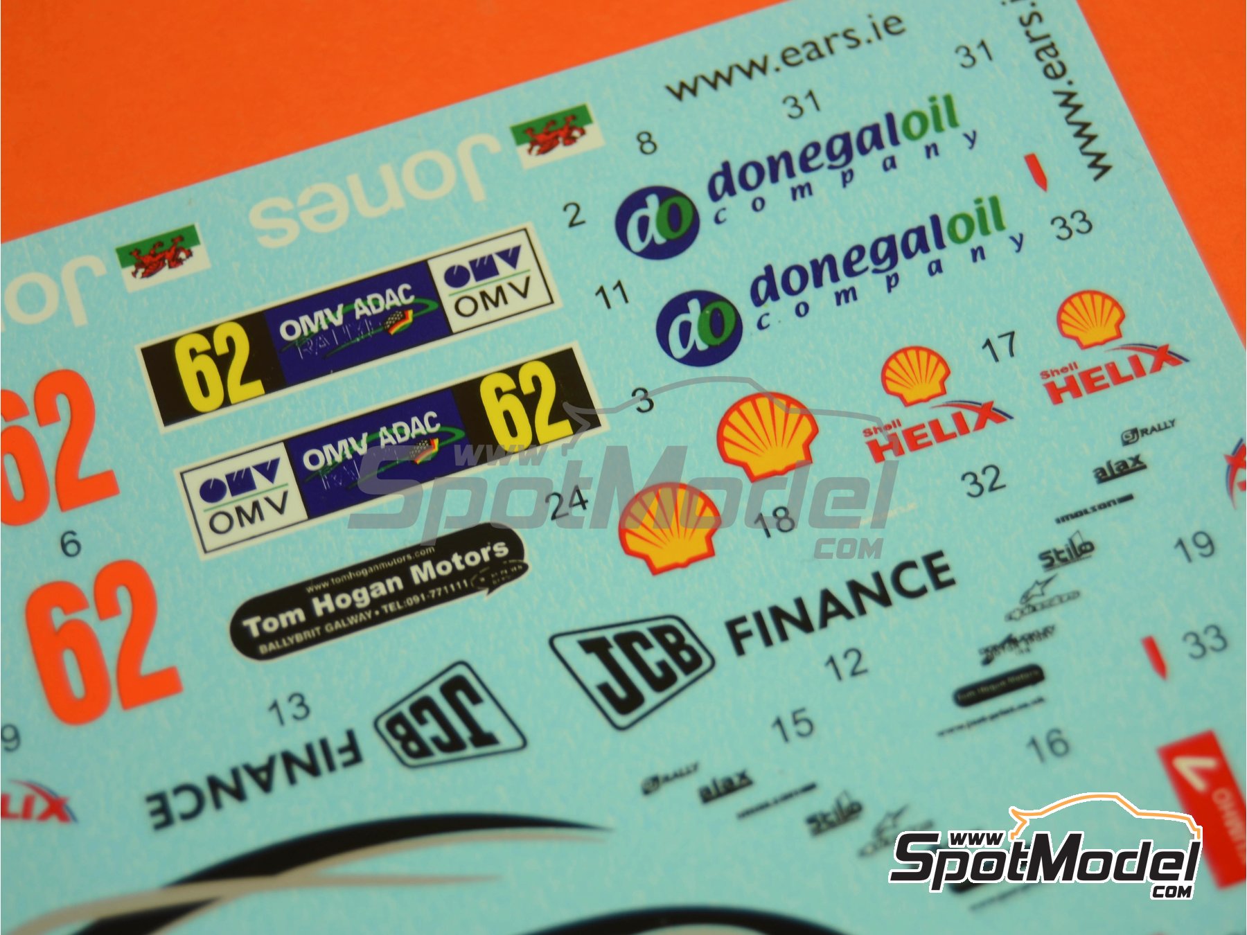 Image 3: Subaru Impreza WRC patrocinado por JCB Finance - Rally de Alemania ADAC 2006 | Decoraci&oacute;n en escala&nbsp;1/24 fabricado por Reji Model (ref.&nbsp;REJI-118, tambien 118)