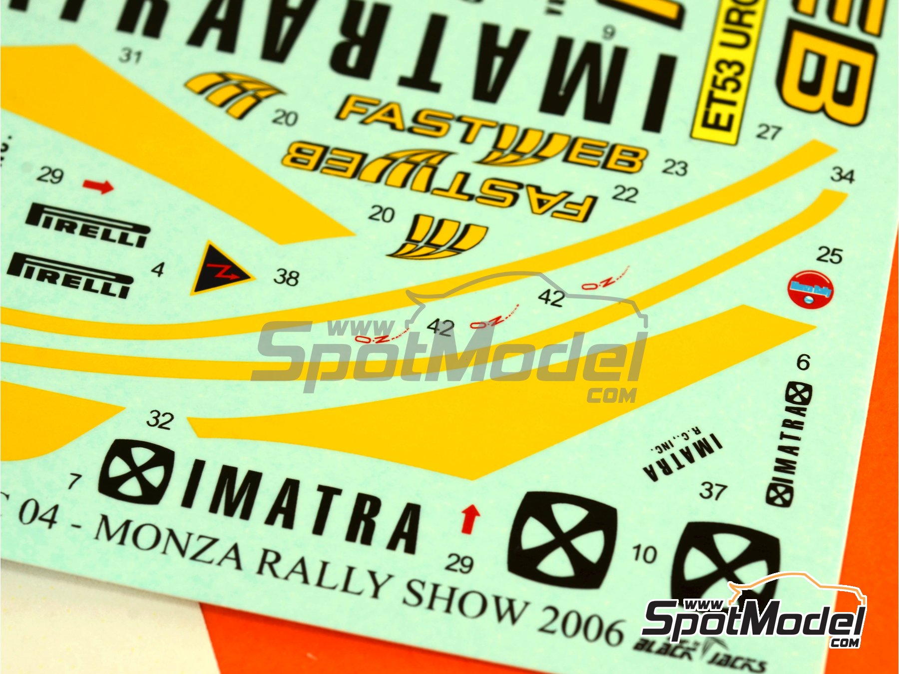Image 3: Ford Focus WRC sponsored by Imatra - Monza Rally 2006 | Marking / livery in 1/24 scale manufactured by Reji Model (ref.&nbsp;REJI-130, also 130)