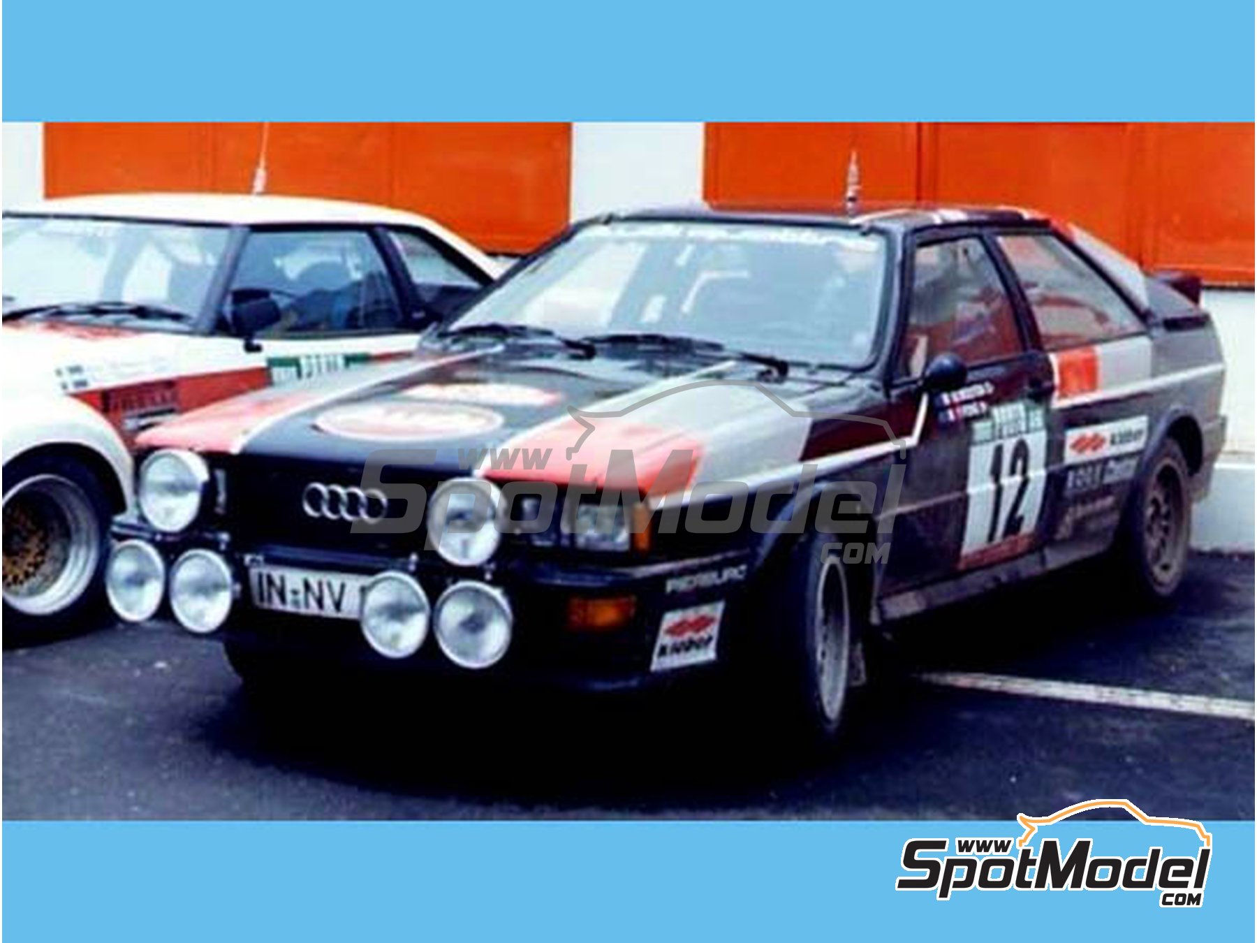 Image 1: Audi Quattro Rally - Portugal Rally - Vinho do Porto 1981 | Marking / livery in 1/24 scale manufactured by Reji Model (ref.&nbsp;REJI-133, also 133)