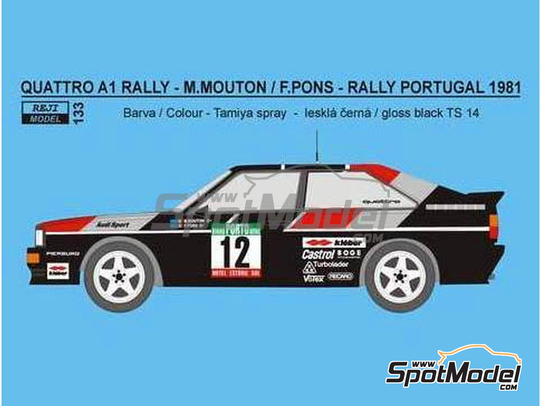 ALTAYA RALLY AUDI  QUATTRO  WRC-1981 MIB MICHELE MOUTON  DIECAST 1/18