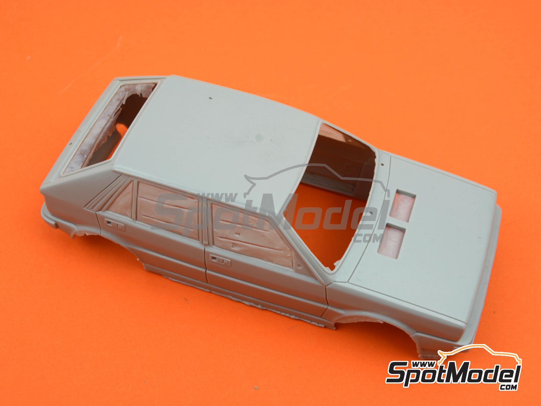 Image 13: Lancia Delta HF 4WD sponsored by Bastos Texaco - Boucles de SPA 1987 | Marking / livery in 1/24 scale manufactured by Reji Model (ref.&nbsp;REJI-146, also 146 and REJI146)