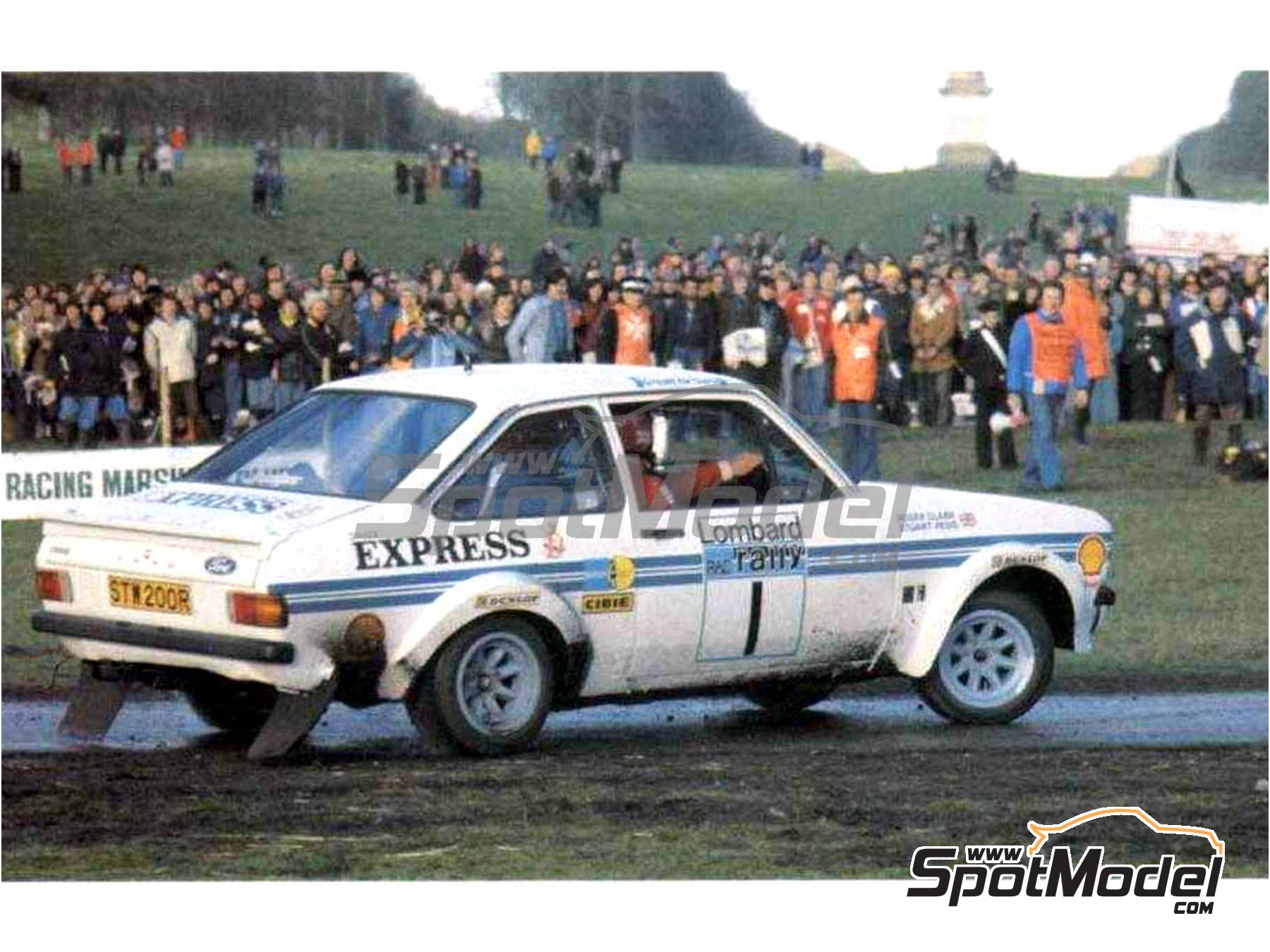 Image 1: Ford Escort Mk. II Daily Express - Great Britain RAC Rally 1977 | Marking / livery in 1/24 scale manufactured by Reji Model (ref.&nbsp;REJI-151)