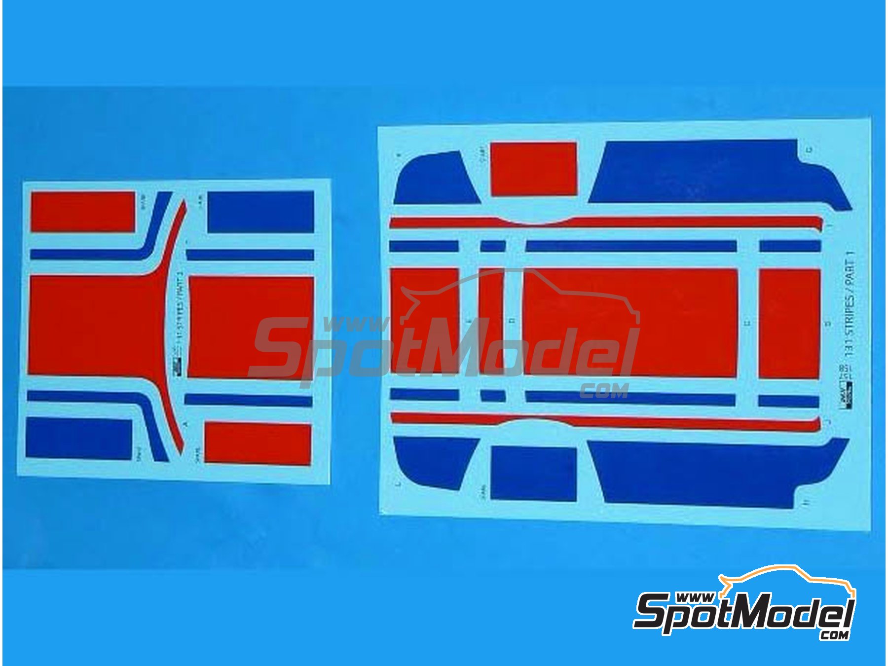 Image 3: Fiat 131 Abarth sponsored by Fiat France - Monte Carlo Rally - Rallye Automobile de Monte-Carlo 1979 | Marking / livery in 1/24 scale manufactured by Reji Model (ref. REJI-157, also 157)