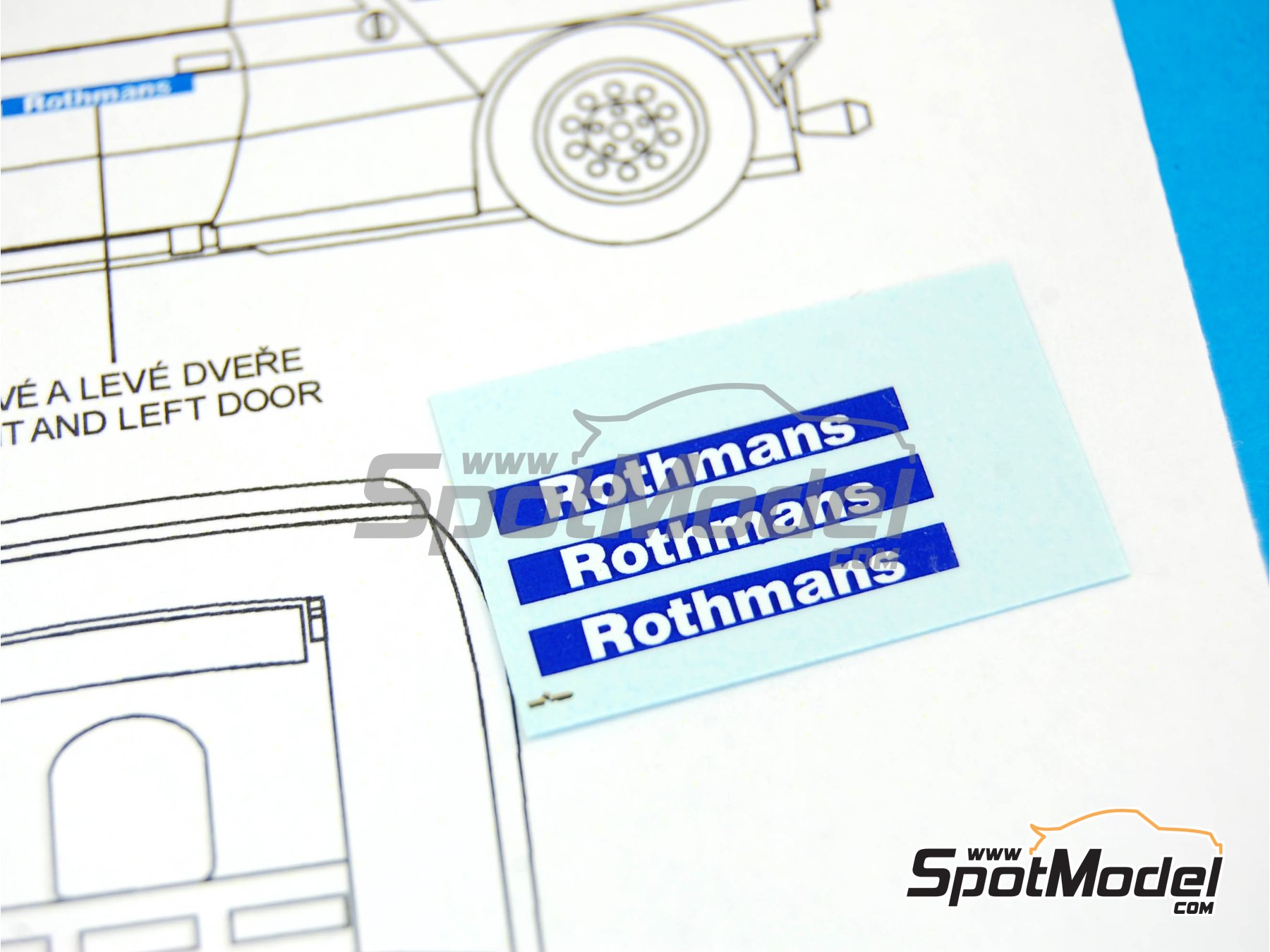 Image 1: Lancia 037 sponsored by Rothmans - Tour de Corse 1984 and 1985 | Marking / livery in 1/24 scale manufactured by Reji Model (ref.&nbsp;REJI-159, also 159)