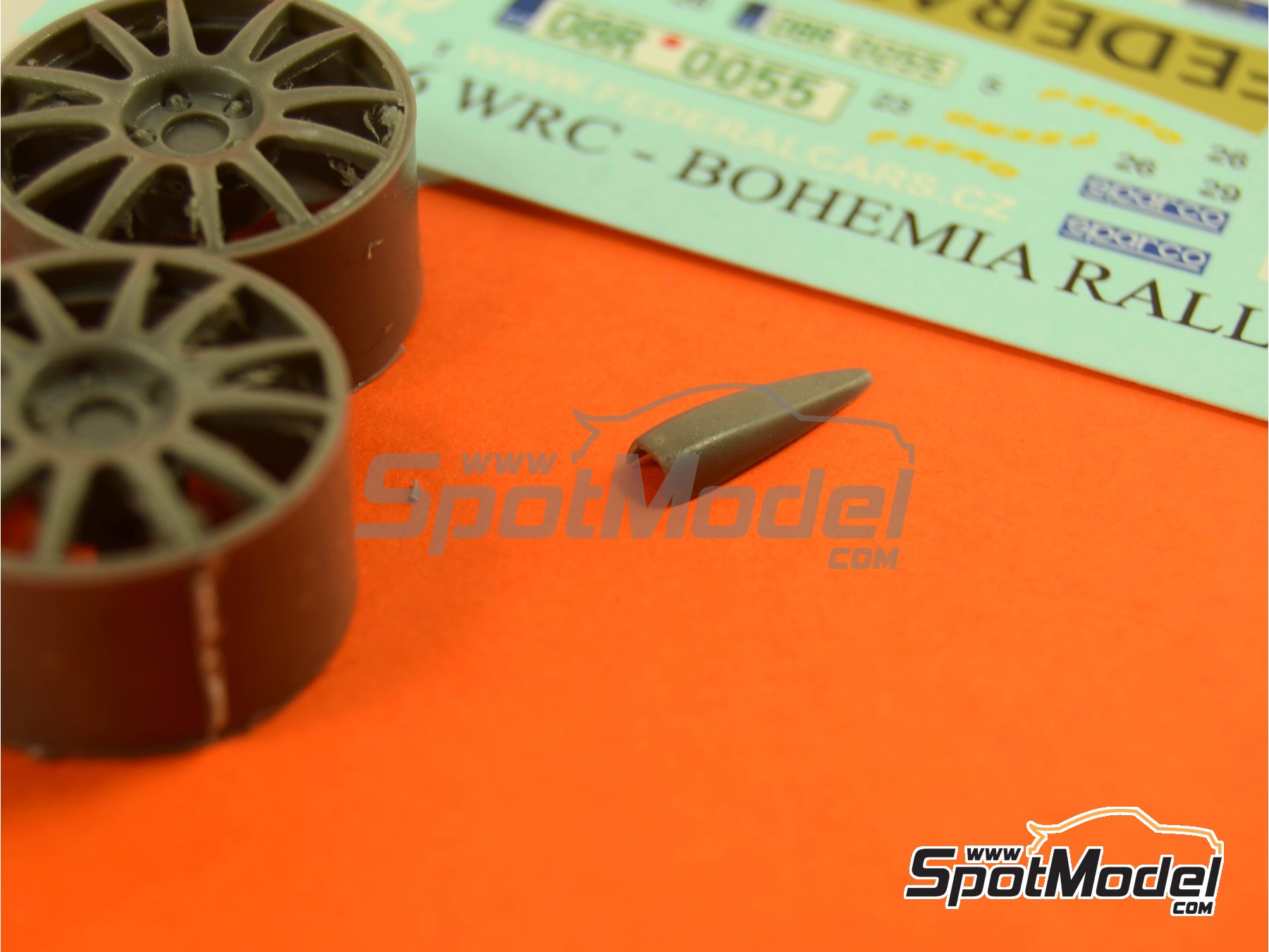 Image 5: Peugeot 206 WRC sponsored by Federal Cars - Bohemia Rally 2015 | Marking / livery in 1/24 scale manufactured by Reji Model (ref.&nbsp;REJI-206, also 206)