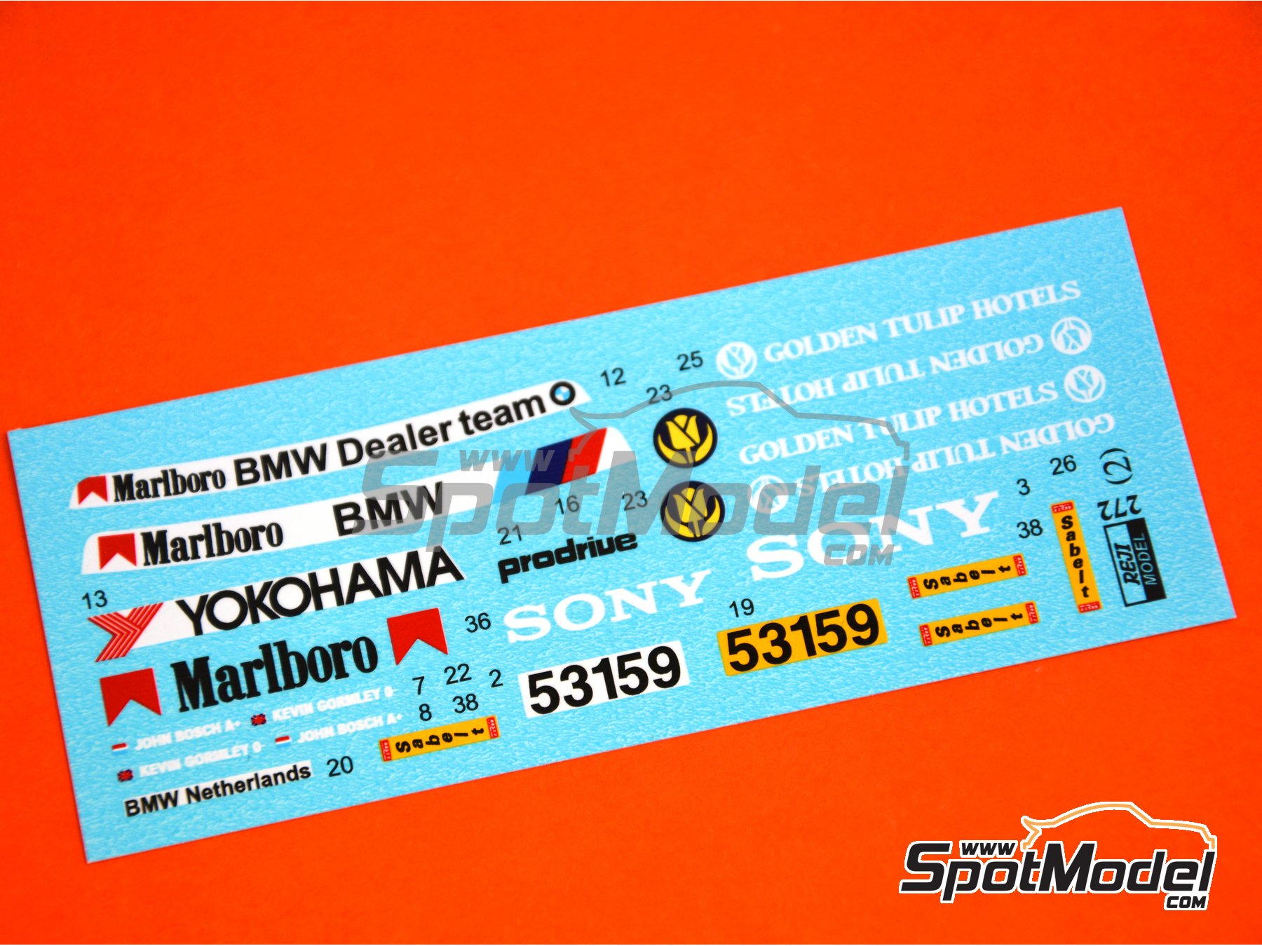 Image 5: BMW M3 E30 sponsored by Marlboro - Barum Czech Rally 1990 | Marking / livery in 1/24 scale manufactured by Reji Model (ref.&nbsp;REJI-272, also 272)