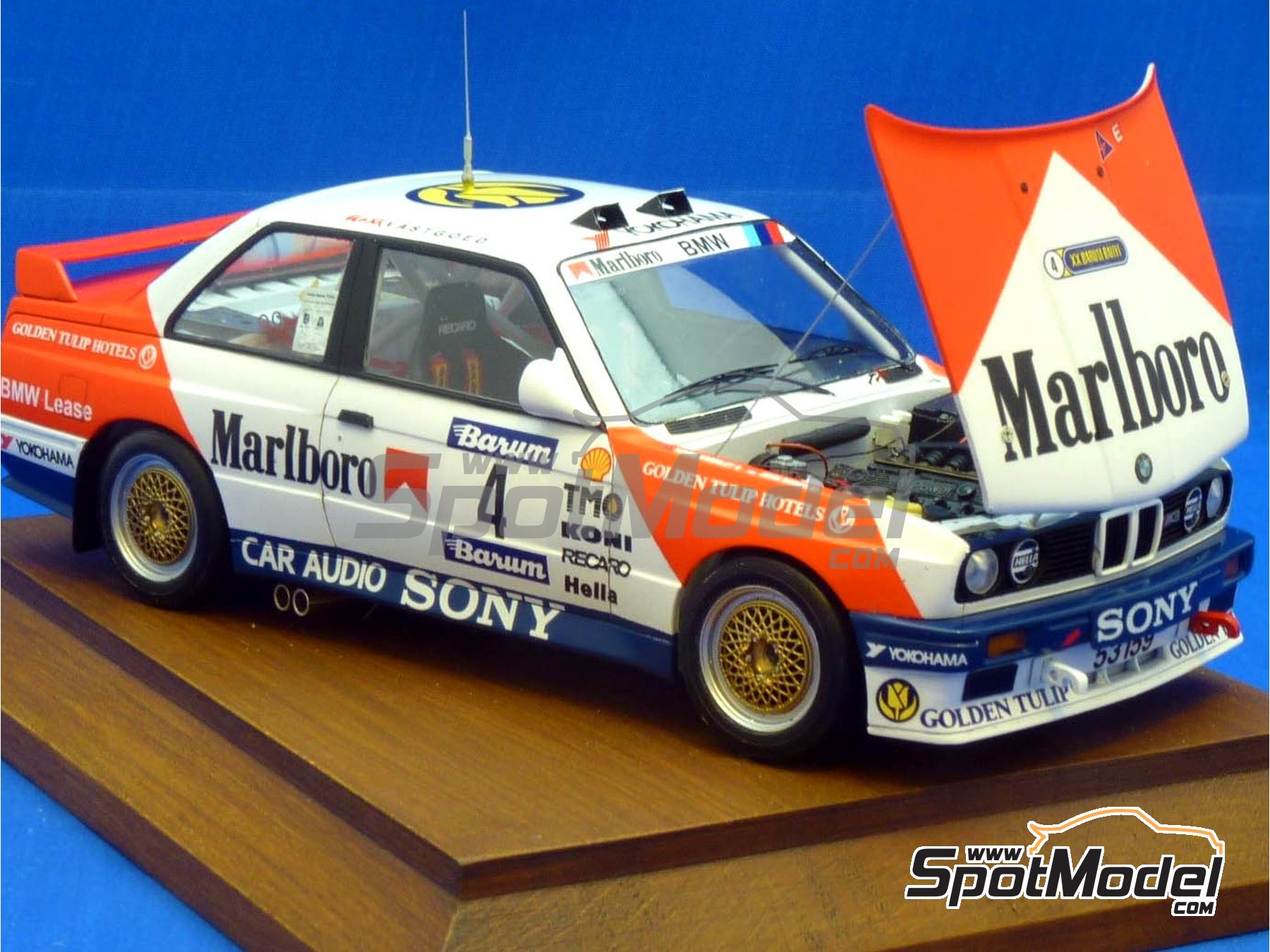 Image 8: BMW M3 E30 sponsored by Marlboro - Barum Czech Rally 1990 | Marking / livery in 1/24 scale manufactured by Reji Model (ref.&nbsp;REJI-272, also 272)