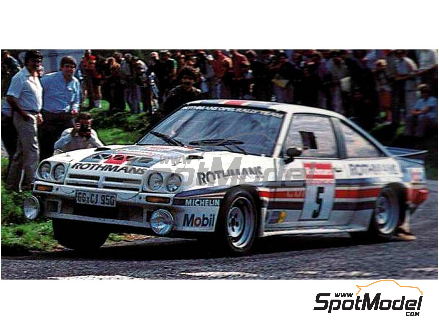 Image 2: Opel Manta 400 Group B Opel Rally Team sponsored by Rothmans - Tour de France Automobile 1983 | Marking / livery in 1/24 scale manufactured by Reji Model (ref. REJI-283, also 283)