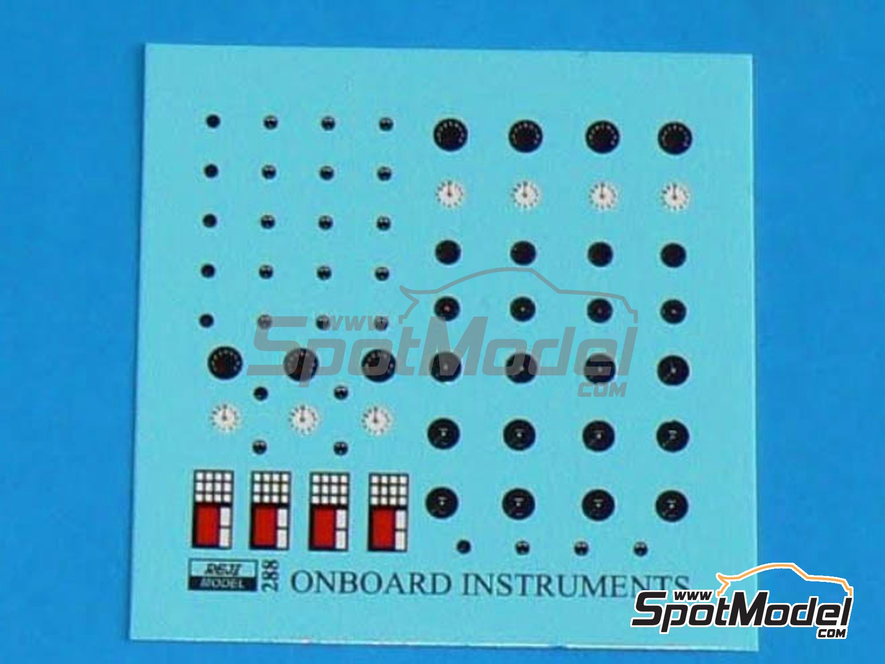 Image 1: Universal onboard instruments | Decals in 1/24 scale manufactured by Reji Model (ref. REJI-288, also 288)