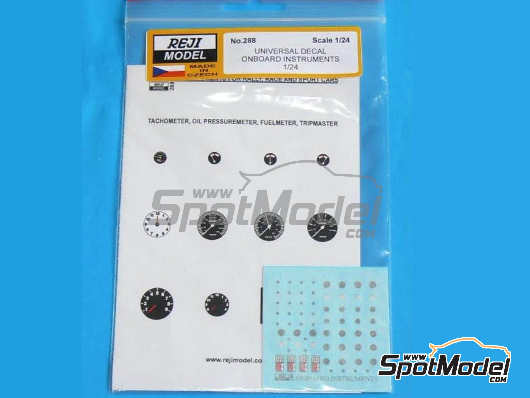 Image 2: Universal onboard instruments | Decals in 1/24 scale manufactured by Reji Model (ref. REJI-288, also 288)