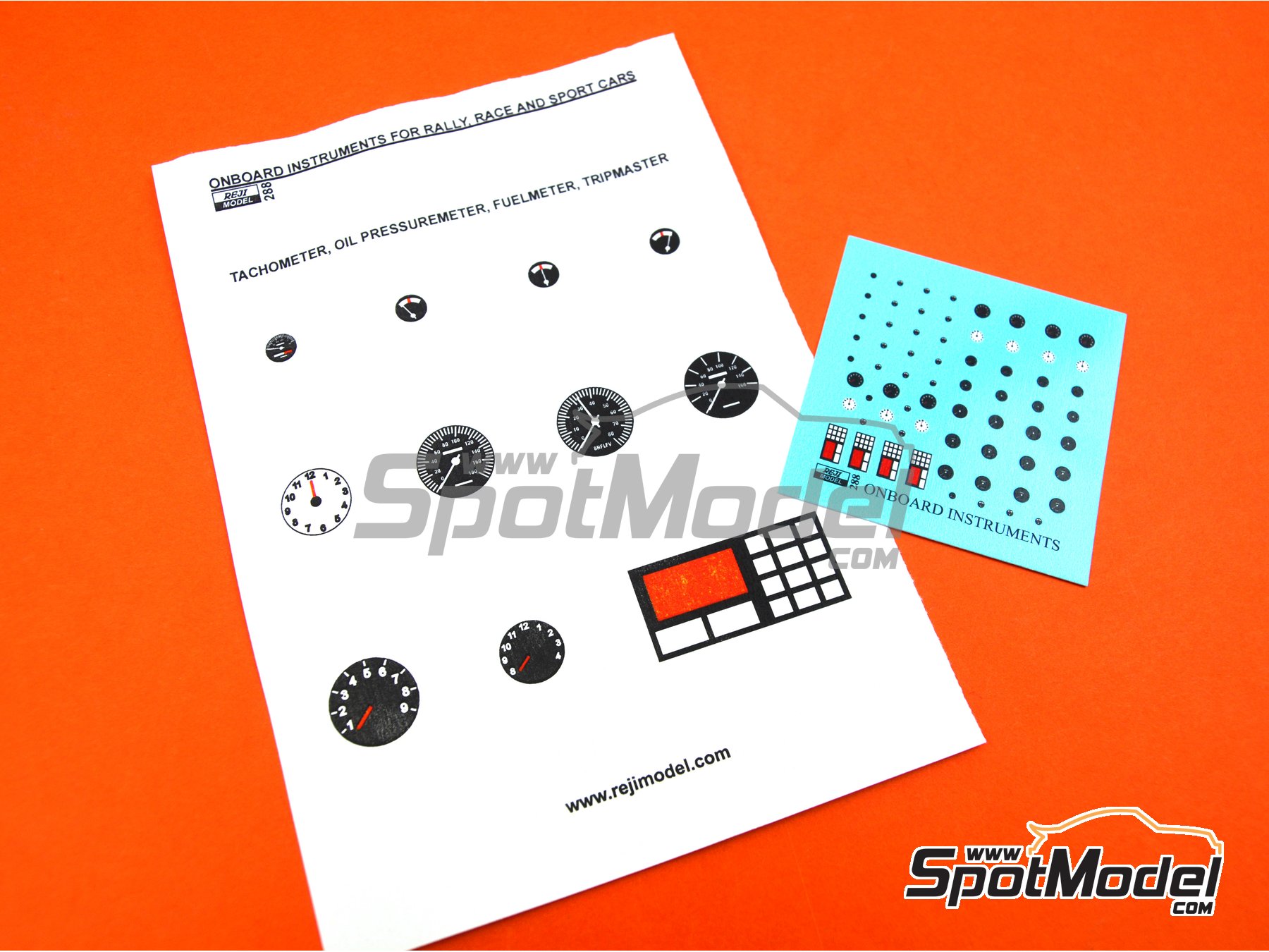 Image 3: Universal onboard instruments | Decals in 1/24 scale manufactured by Reji Model (ref. REJI-288, also 288)