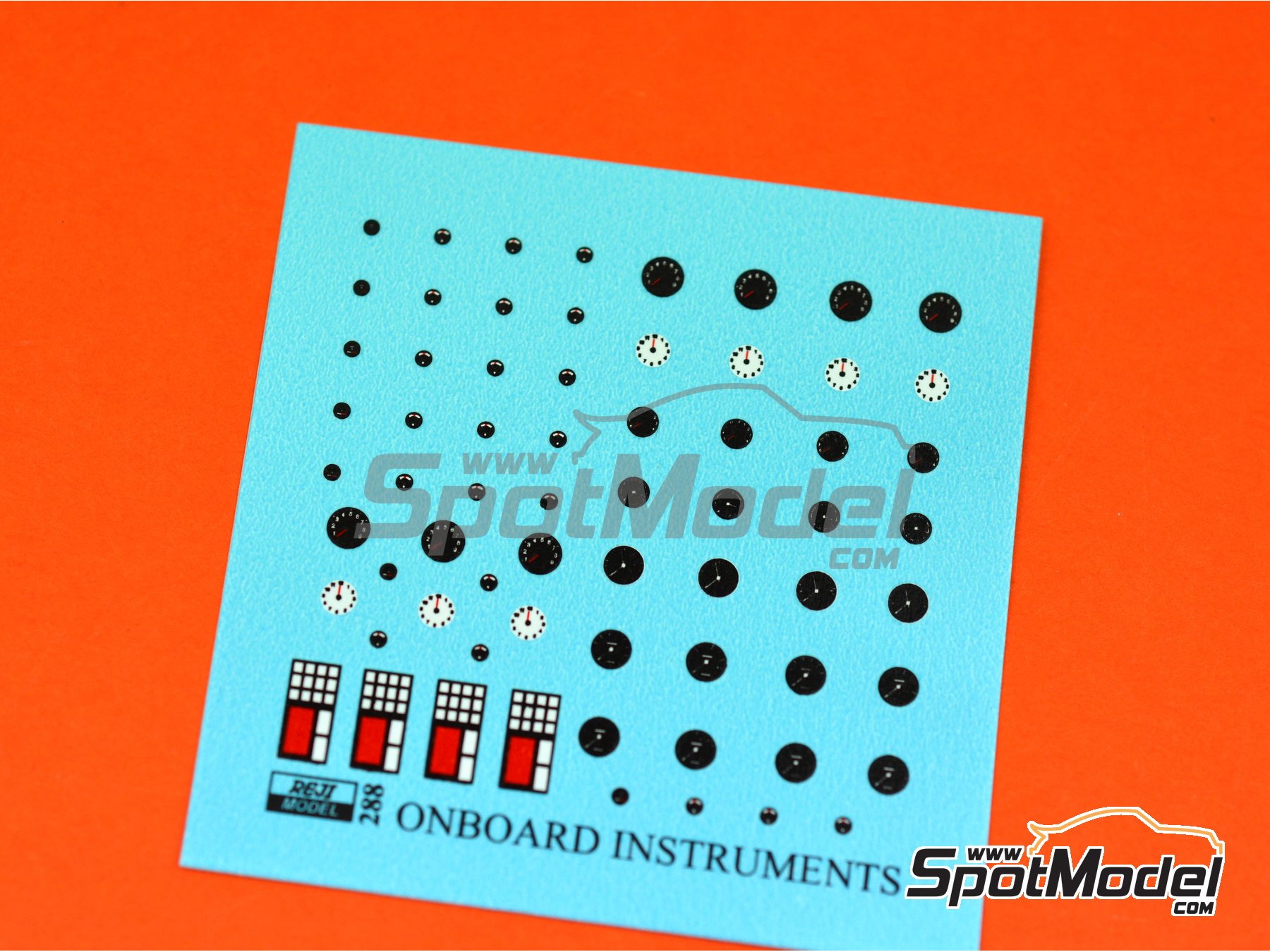 Image 4: Universal onboard instruments | Decals in 1/24 scale manufactured by Reji Model (ref. REJI-288, also 288)