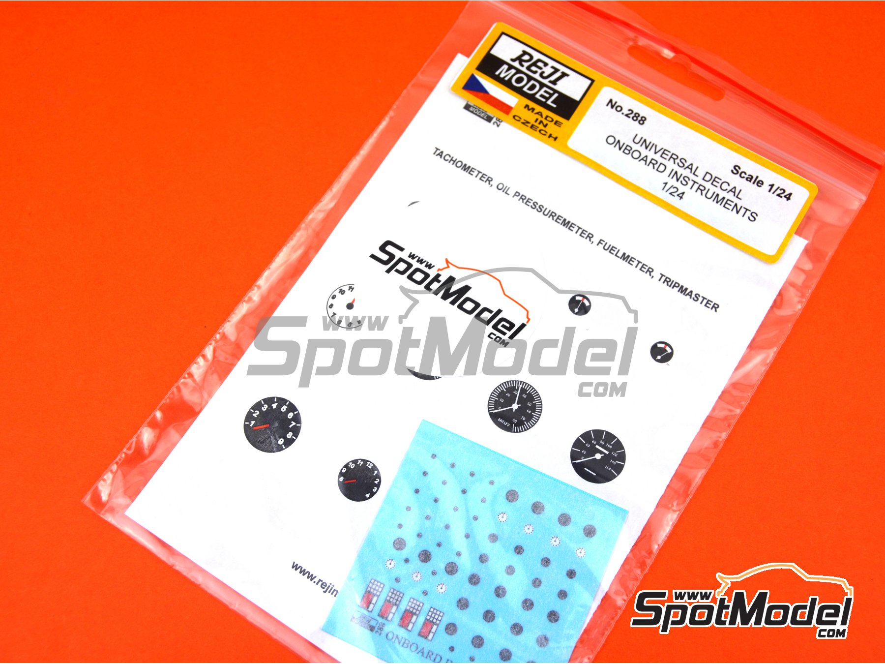 Image 5: Universal onboard instruments | Decals in 1/24 scale manufactured by Reji Model (ref. REJI-288, also 288)