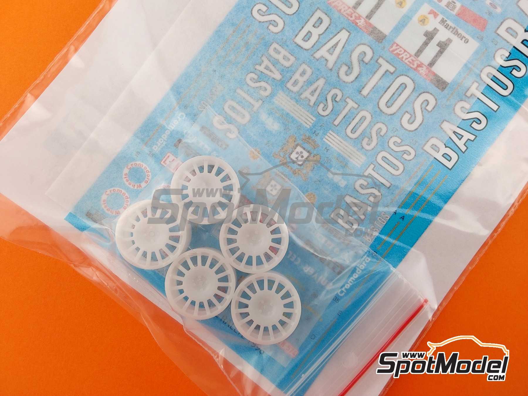 Image 8: Ford Escort RS Cosworth Equipo RAS Sport patrocinado por Bastos - Rally 24 Horas de Ypres 1996 | Decoraci&oacute;n en escala&nbsp;1/24 fabricado por Reji Model (ref.&nbsp;REJI-289, tambien 289)