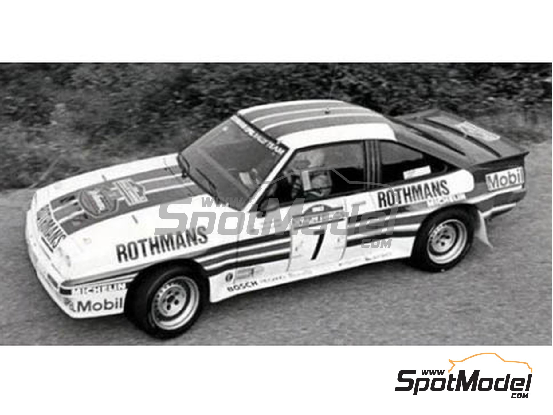 Image 1: Opel Manta Group B sponsored by Rothmans - Sanremo Rally 1983 | Marking / livery in 1/24 scale manufactured by Reji Model (ref.&nbsp;REJI-303, also 303 and 0303)