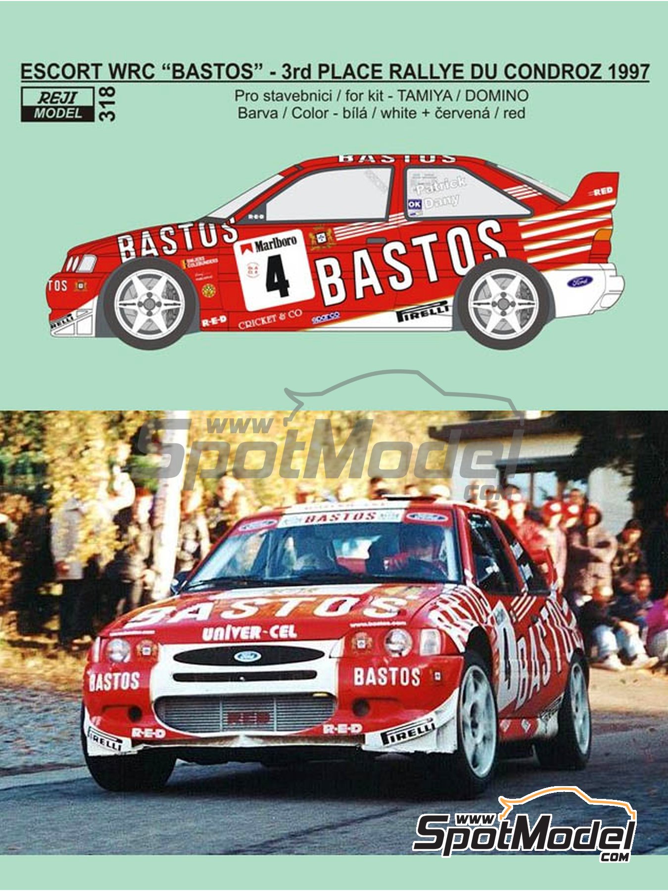1/24 Ford Escort Cosworth RED BU*L Acropoli Rally'94 Trans-Kit 1/24 Racing43 BIG 