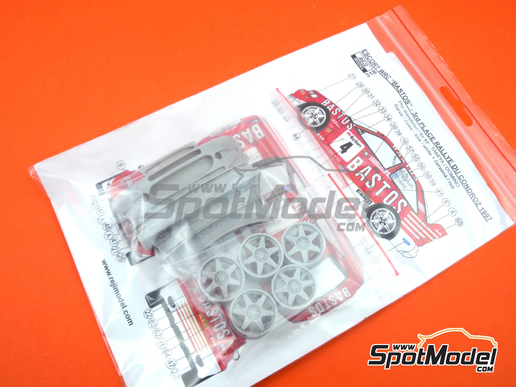 Miniature 1/43 Ford Escort WRC Bastos - Snijers - Rallye Boucles De Spa (Occasion)