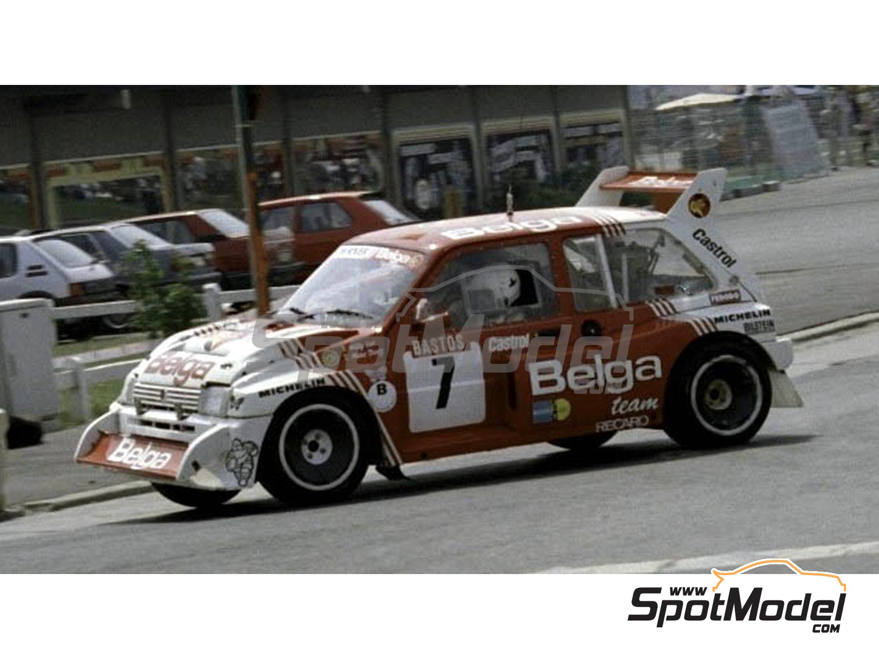 Image 2: MG Metro 6R4 Austin Rallying Team sponsored by Belga - Ypres Rally 1986 | Marking / livery in 1/24 scale manufactured by Reji Model (ref.&nbsp;REJI-333, also 333 and REJI333)