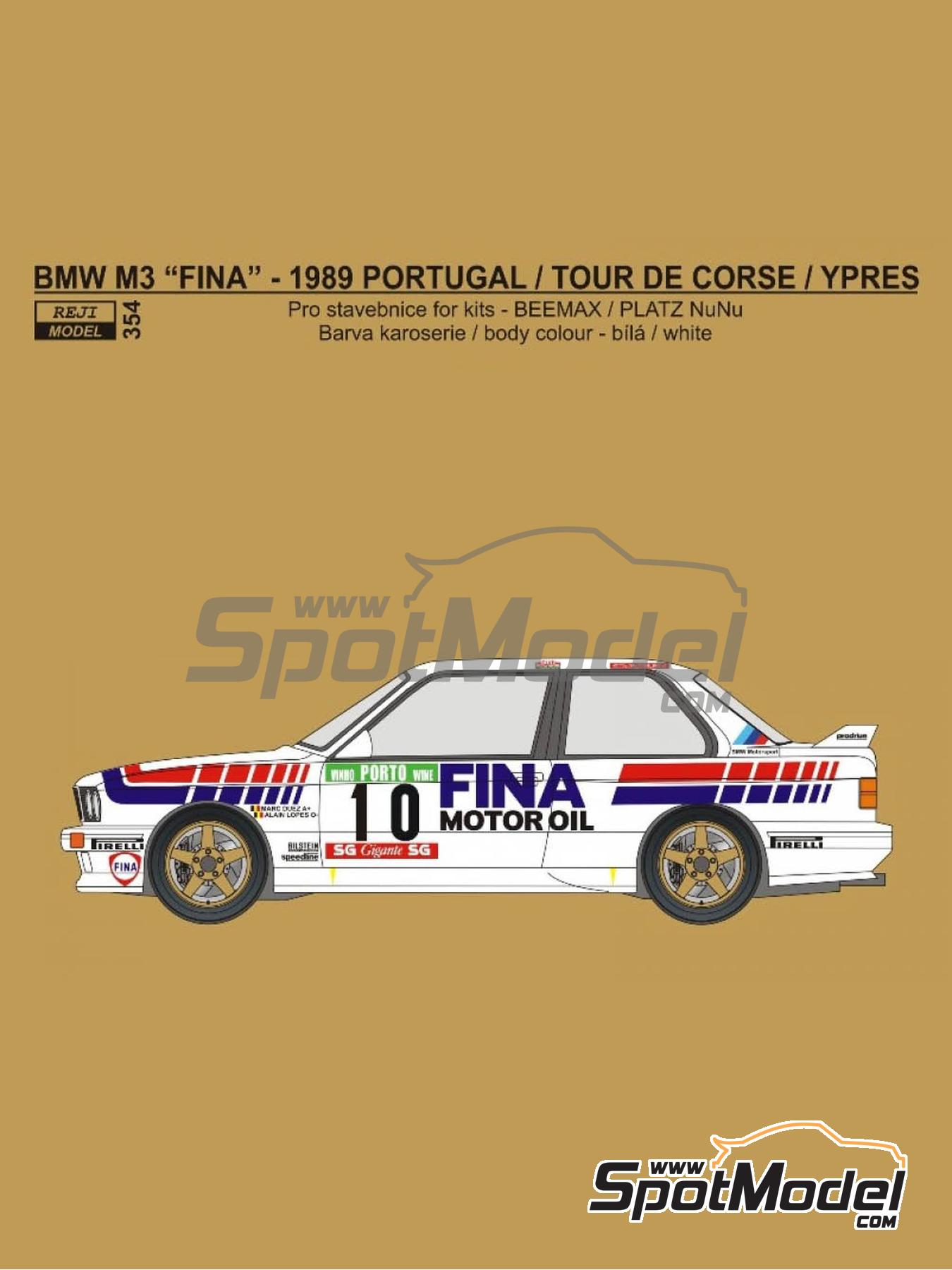 m3  Auto Miniatures bmw m3 e30 group a rallye ypres 1990 de