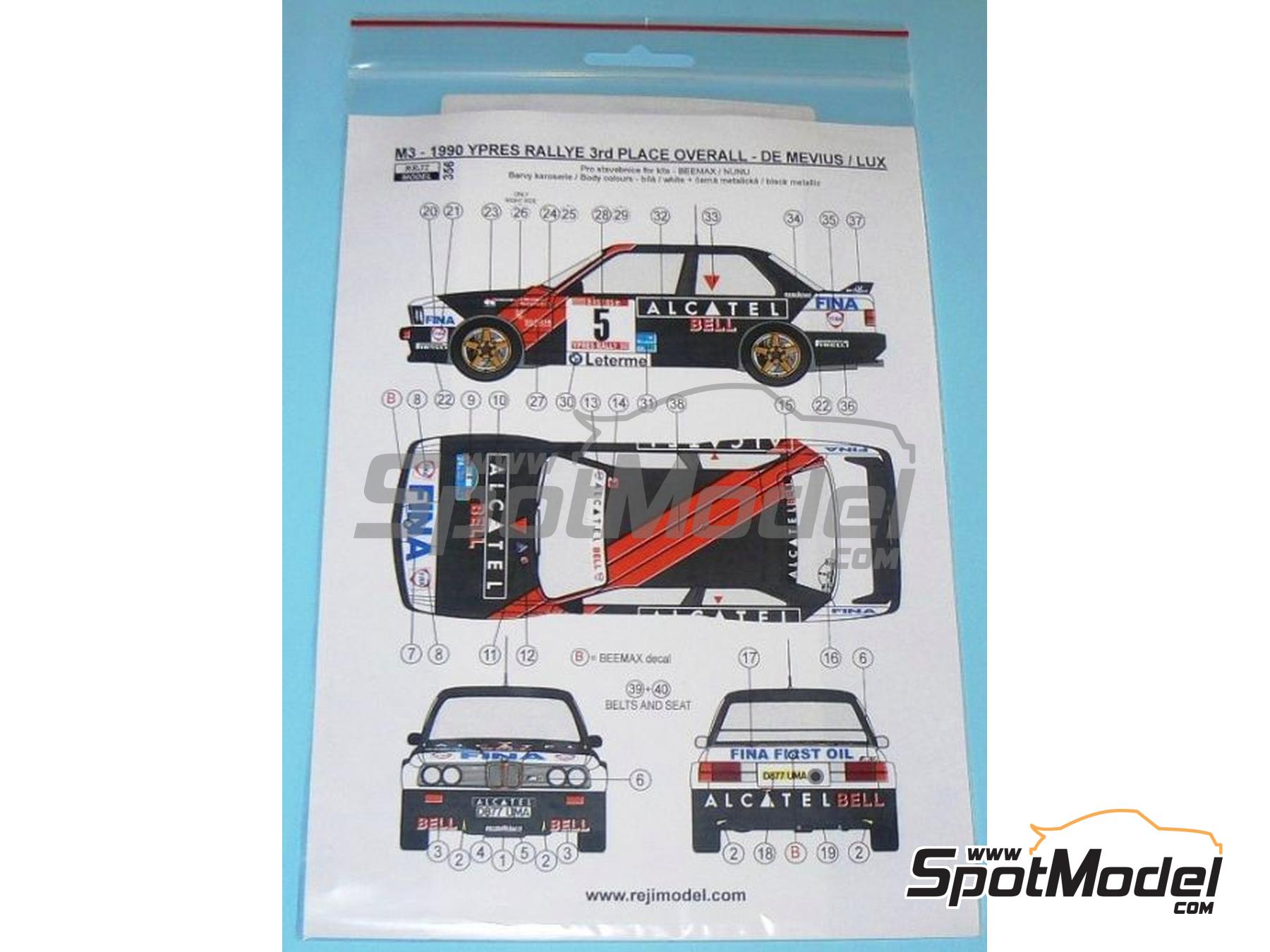 Reji Model 356: Marking / livery 1/24 scale - BMW M3 E30 Group A ...