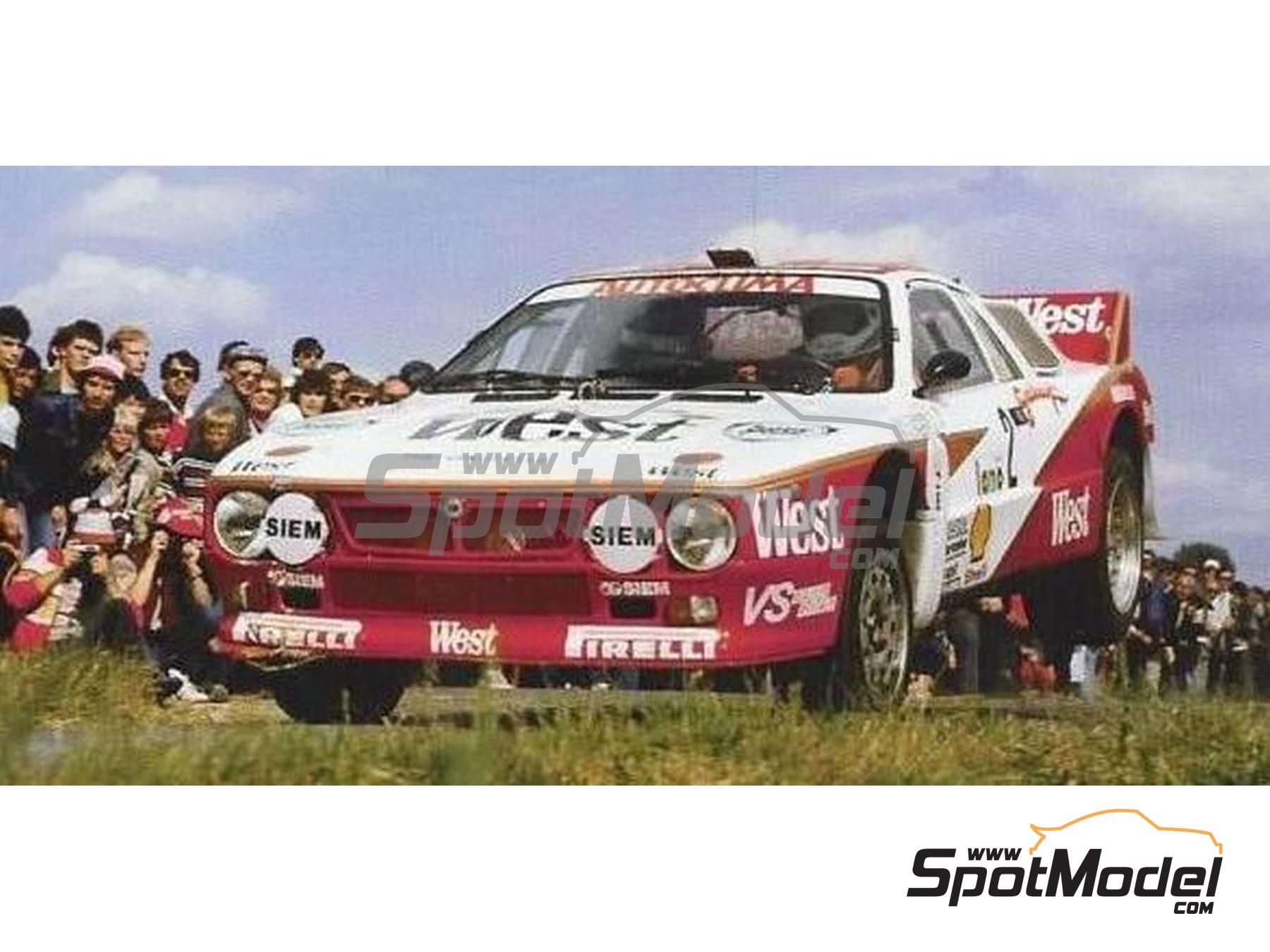 Image 3: Lancia 037 Rally sponsored by West - Ypres Rally 1984 | Marking / livery in 1/24 scale manufactured by Reji Model (ref.&nbsp;REJI-362, also 362)