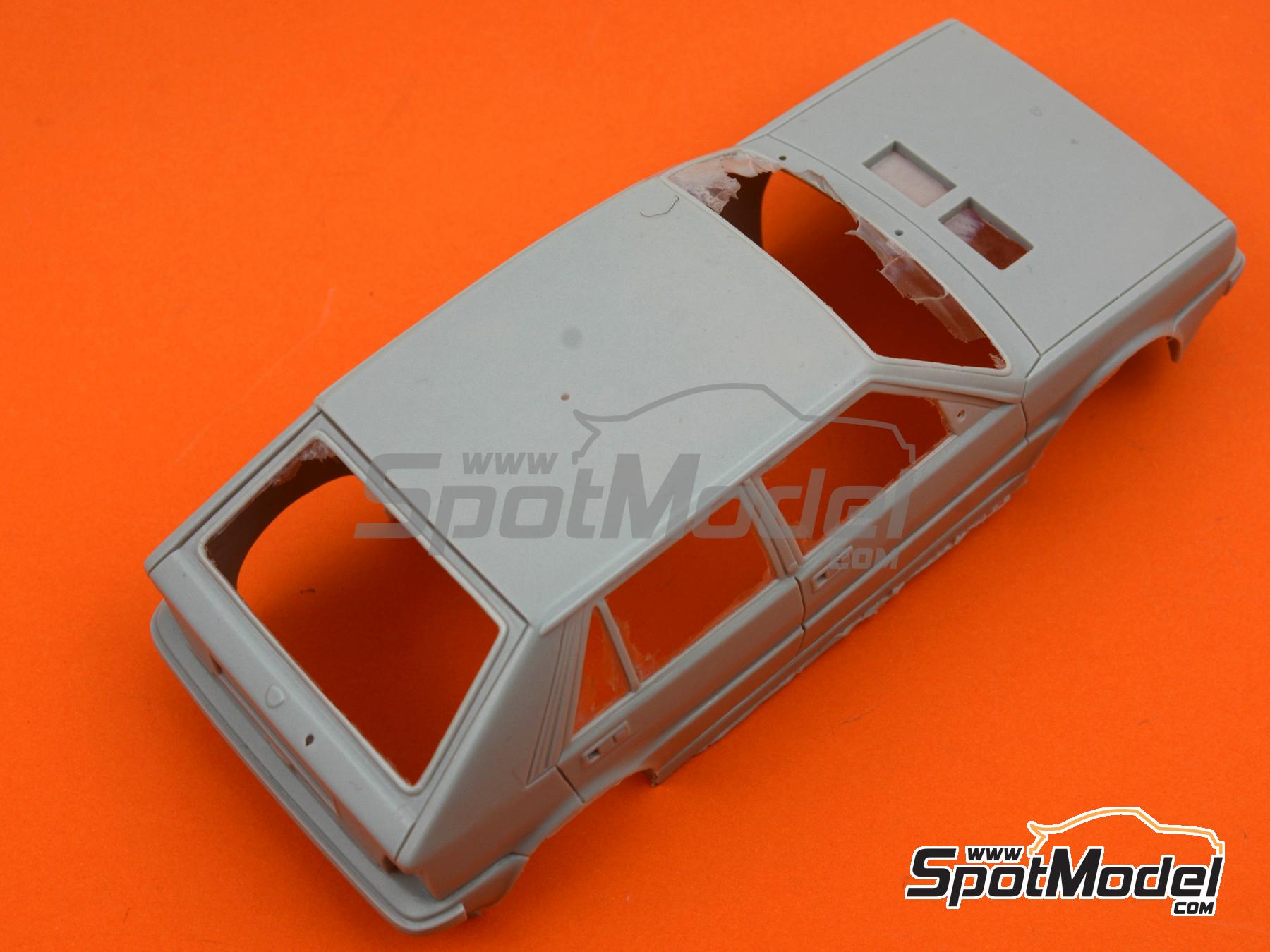 Image 5: Lancia Delta HF 4WD Martini Racing Team - Monte Carlo Rally - Rallye Automobile de Monte-Carlo 1987 | Marking / livery in 1/24 scale manufactured by Reji Model (ref.&nbsp;REJI-385, also 385)