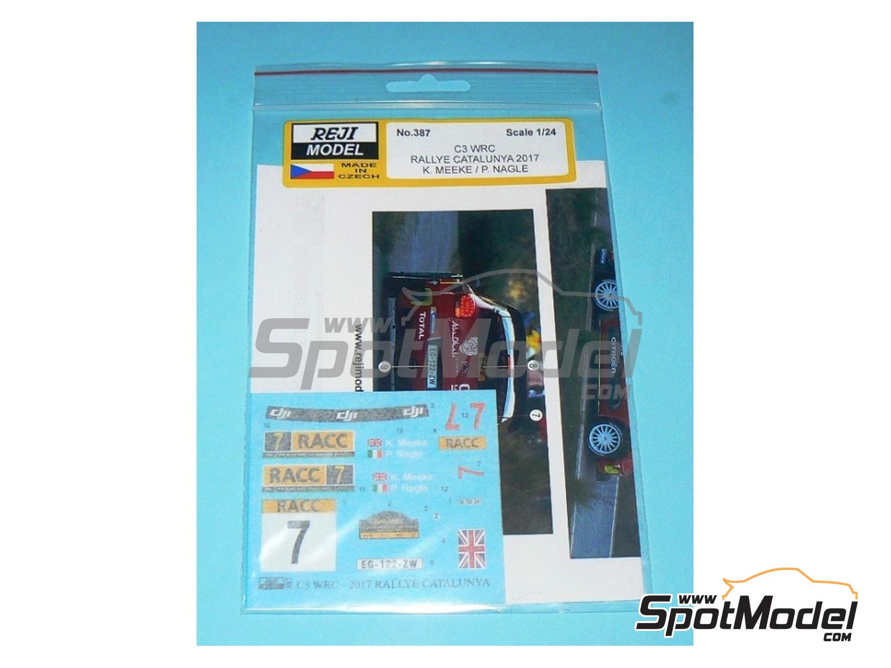 Image 3: Citro&euml;n C3 WRC Equipo Total Abu Dhabi WRT - Rally de Catalu&ntilde;a Costa Dorada RACC 2017 | Decoraci&oacute;n en escala&nbsp;1/24 fabricado por Reji Model (ref.&nbsp;REJI-387, tambien 0387)