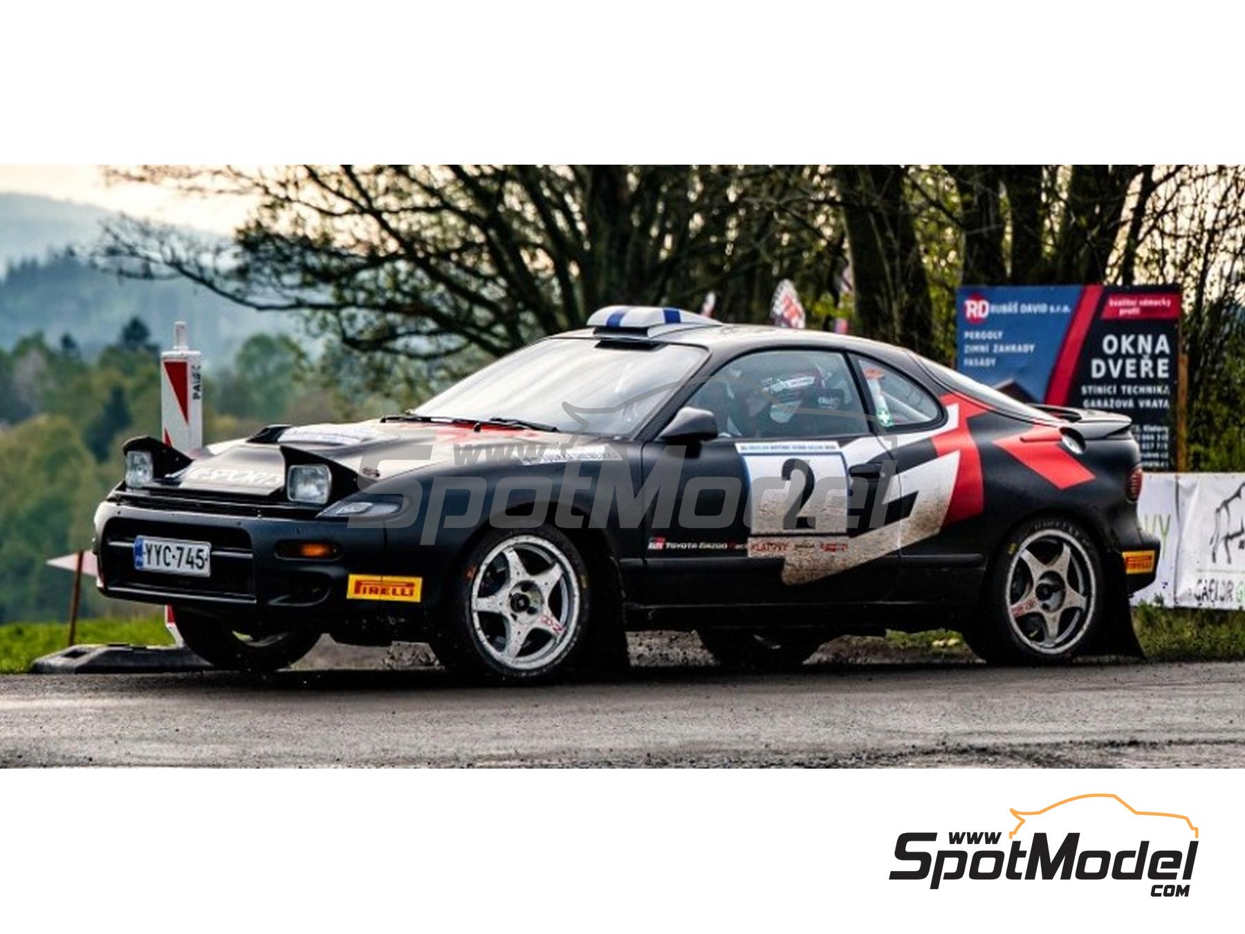 Image 2: Toyota Celica GT-Four (ST185) Group A JML-Sports WRT Team sponsored by GR - Historic Vltava Rally 2025 | Marking / livery in 1/24 scale manufactured by Reji Model (ref.&nbsp;REJI-419, also 419)