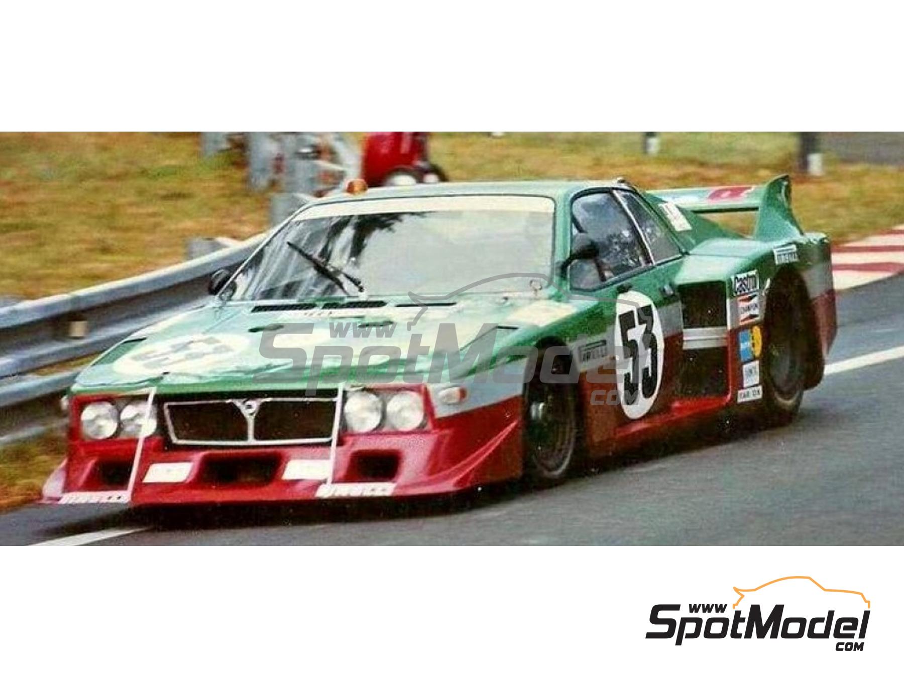 Image 1: Lancia Beta Montecarlo Turbo Group 5 Jolly Club Team - 24 Hours Le Mans 1980 | Marking / livery in 1/24 scale manufactured by Reji Model (ref.&nbsp;REJI-426, also 426 and 0426)