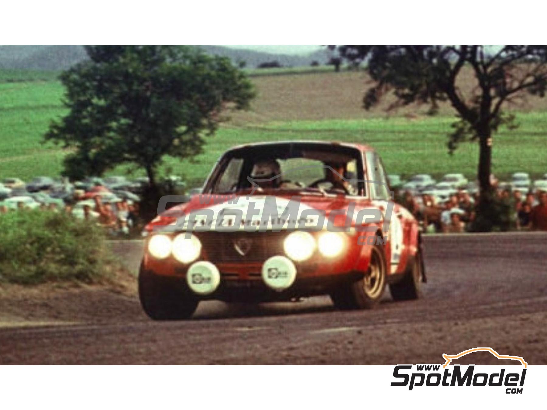 Image 2: Lancia Fulvia HF Marlboro Lancia Italia Team - Vltava Rally 1973 | Marking / livery in 1/24 scale manufactured by Reji Model (ref.&nbsp;REJI-433, also 433 and 0433)