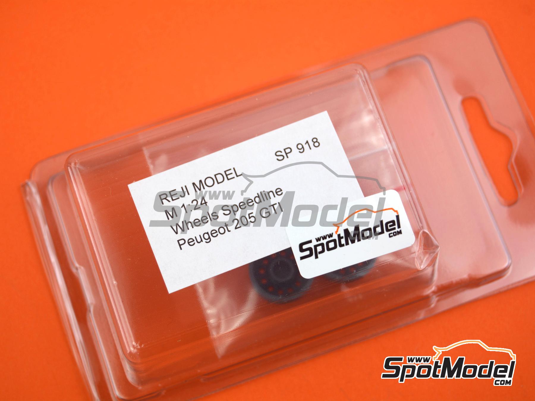 Image 3: Speedline Peugeot 205 GTI -  1987 | Llantas en escala&nbsp;1/24 fabricado por Reji Model (ref.&nbsp;REJI-SP918, tambien SP918)
