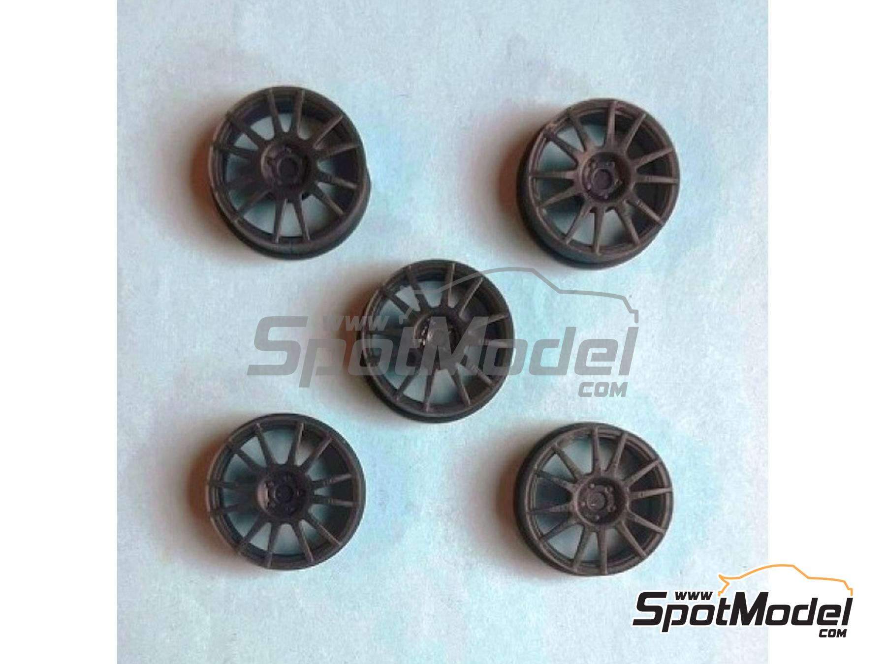 Image 1: Fondmetal Evo Corse 18 inches tarmac  for Citroën C4 WRC | Rims in 1/24 scale manufactured by Reji Model (ref. REJI-SP924, also SP924)