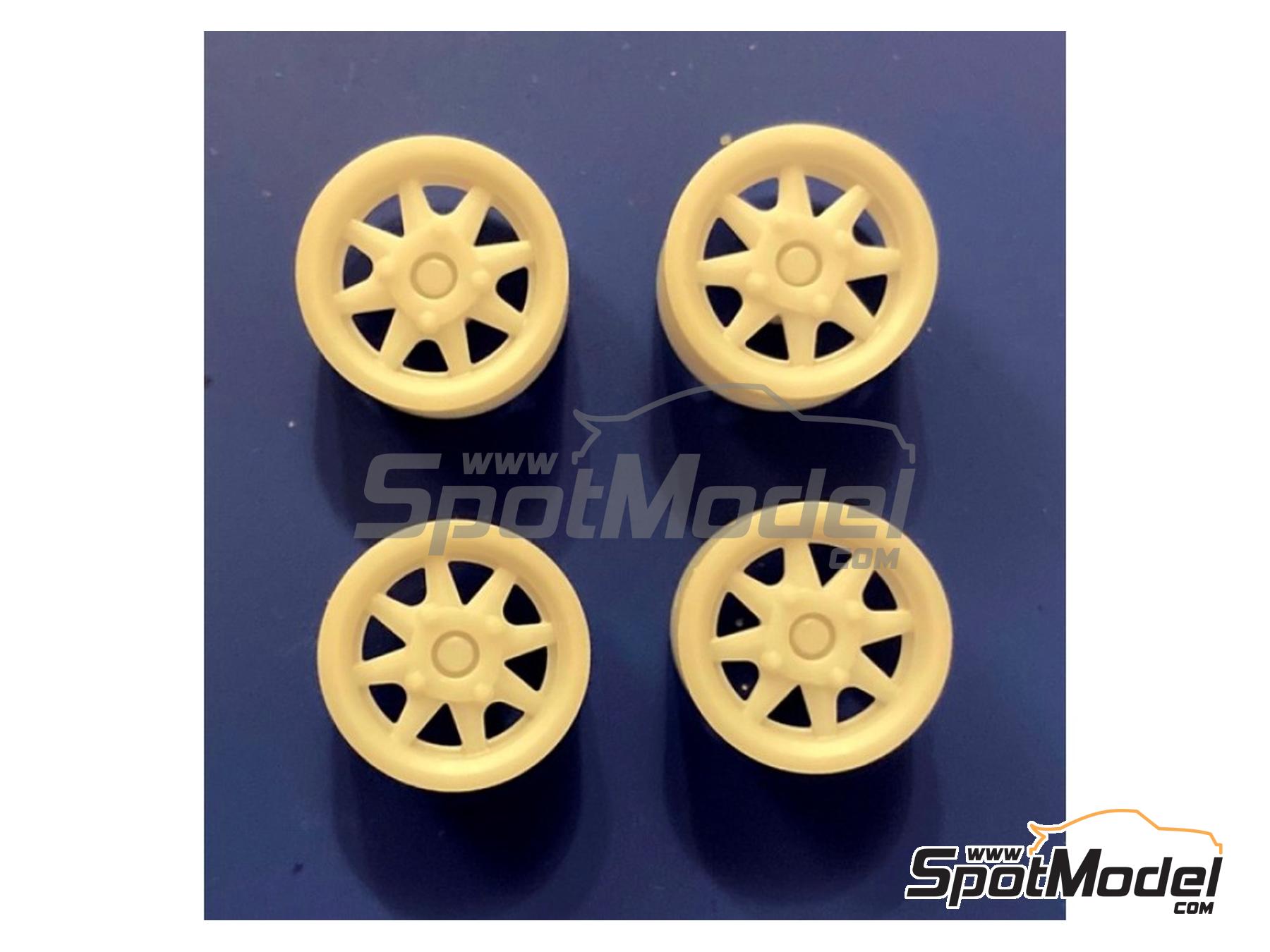 Image 1: 8 spoke 13 inches for Skoda 130L / 130LR | Rims in 1/18 scale manufactured by Reji Model (ref.&nbsp;REJI-SP937, also SP937)