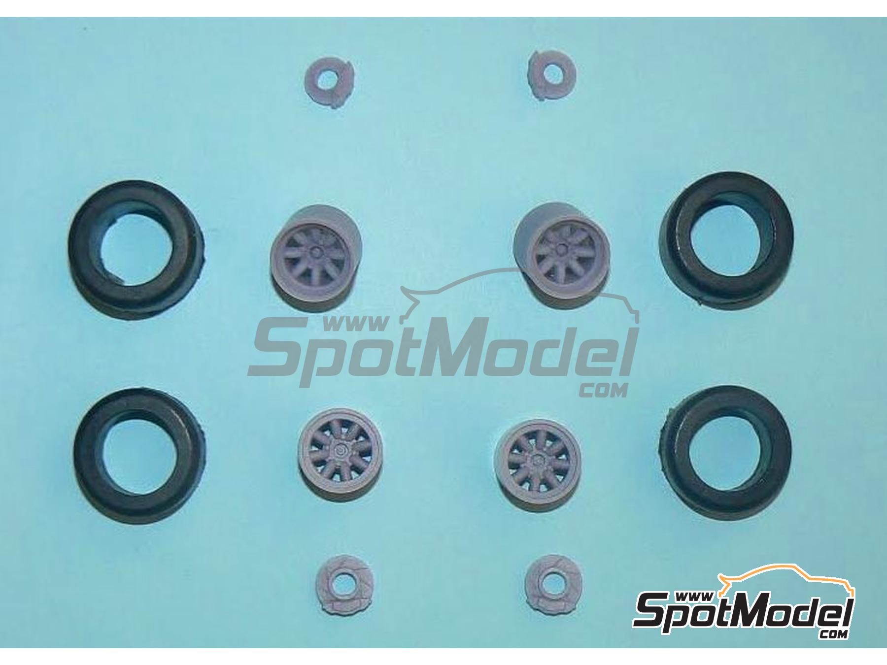 Image 2: Minilite 13" for Ford Escort Mk II RS1800 | Rims and tyres set in 1/24 scale manufactured by Reji Model (ref.&nbsp;REJI-SP947, also SP947)