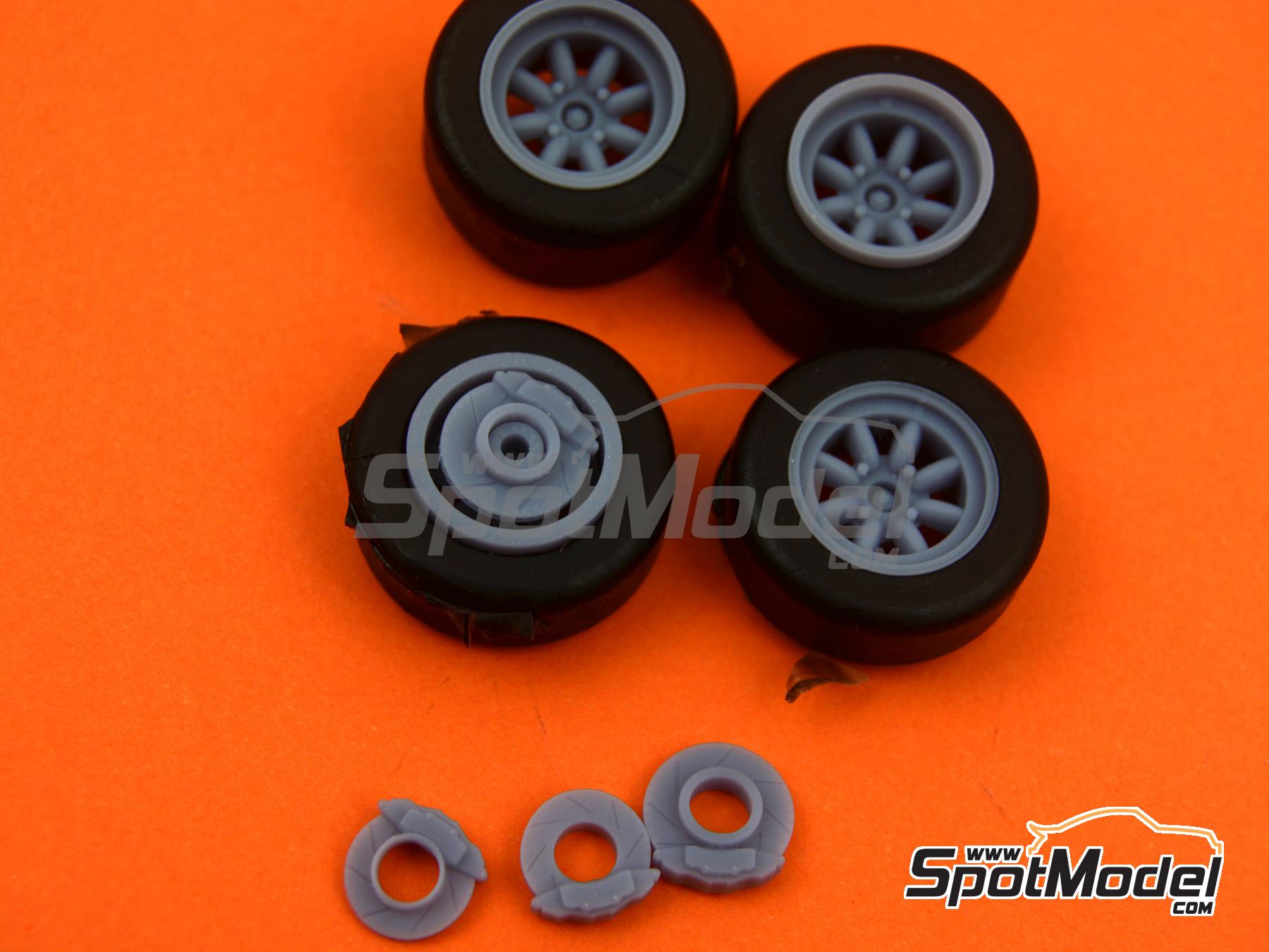 Image 3: Minilite 13" for Ford Escort Mk II RS1800 | Rims and tyres set in 1/24 scale manufactured by Reji Model (ref.&nbsp;REJI-SP947, also SP947)